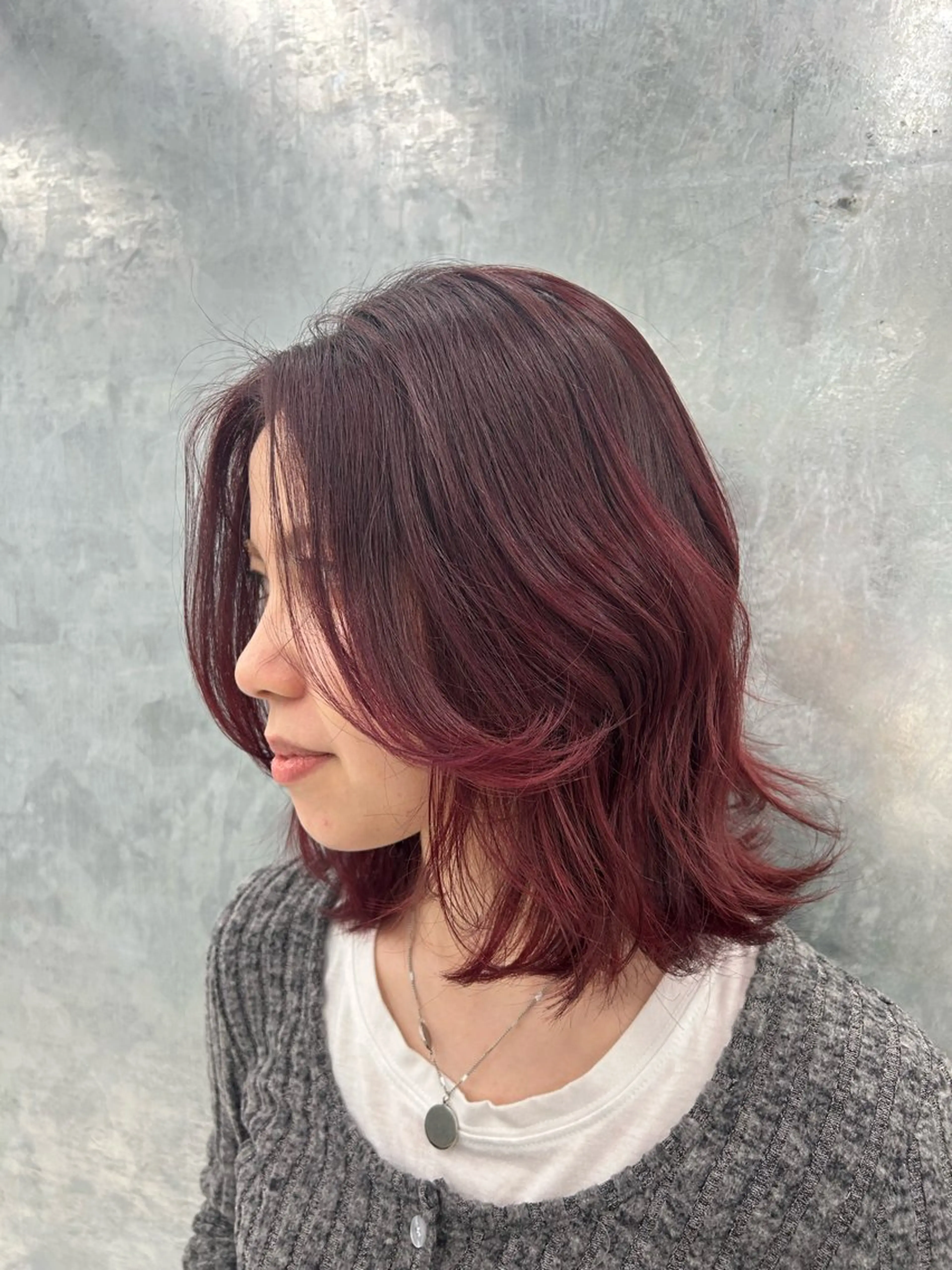 ミディアム カラー BASSA池袋 Rera/レイヤーのヘアスタイル