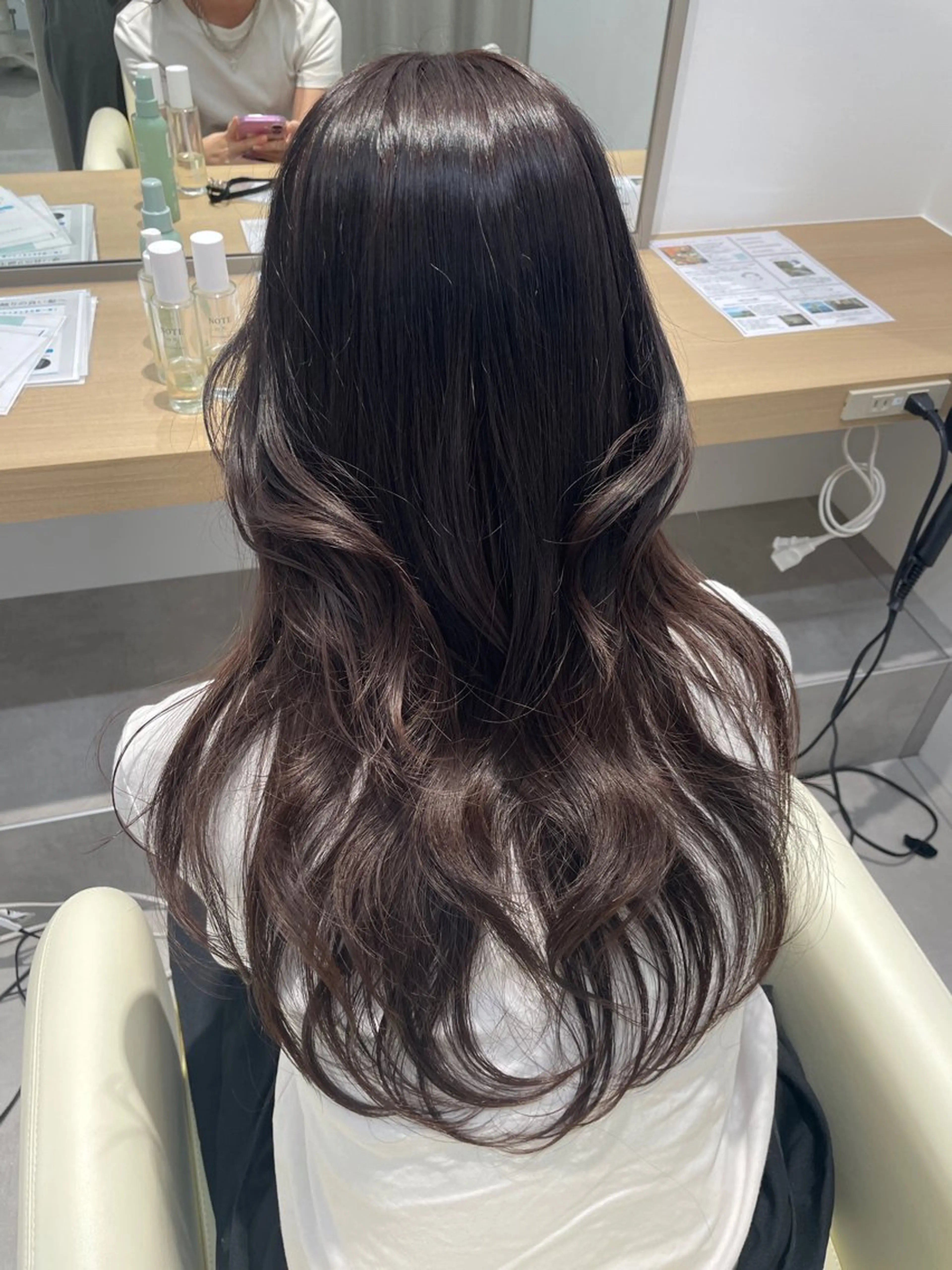 ロング カット ヘアカラー レイヤー／大宮／韓国 🤍AYA🤍のヘアスタイル