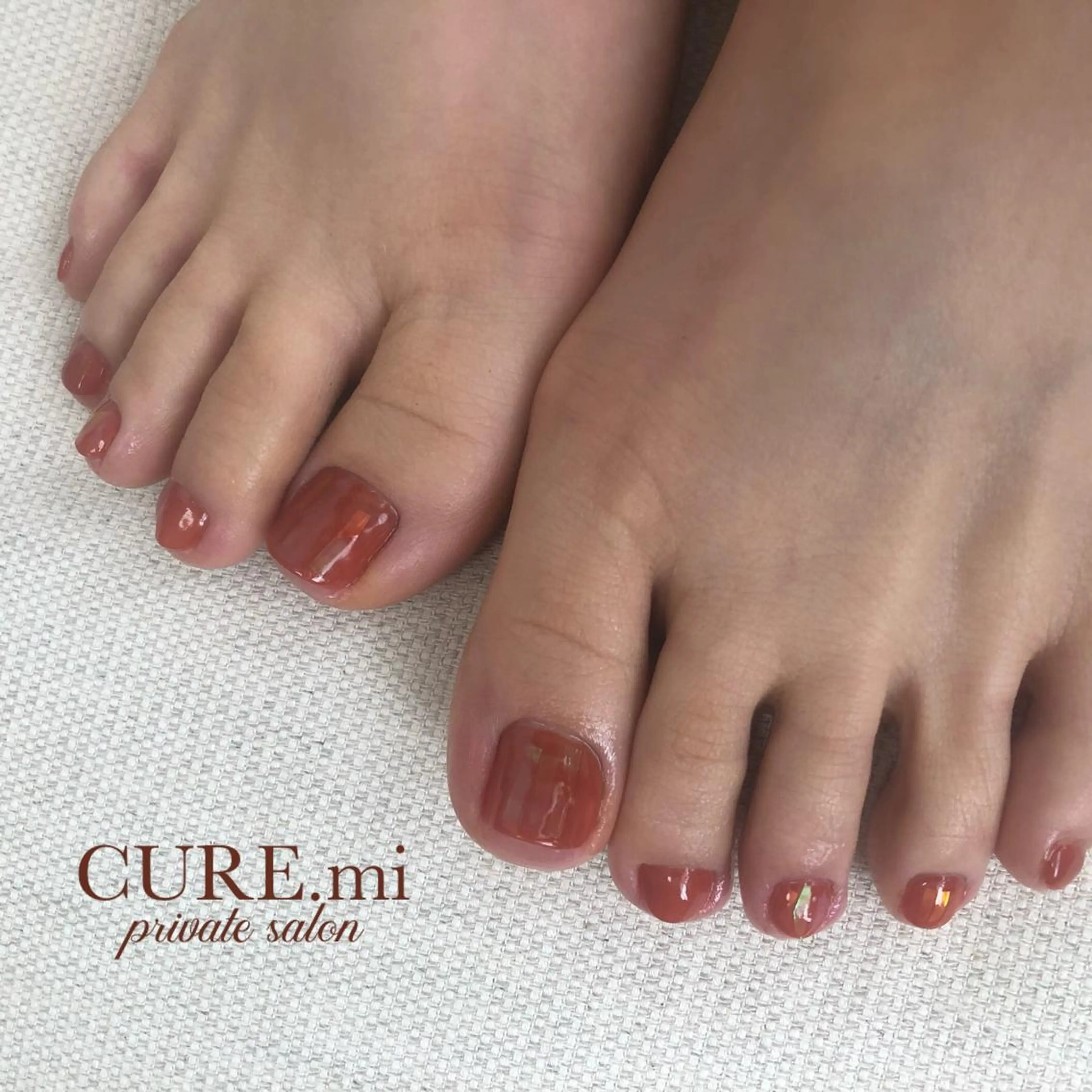 ネイル オレンジ フットネイル 伊藤 美香のその他イメージ