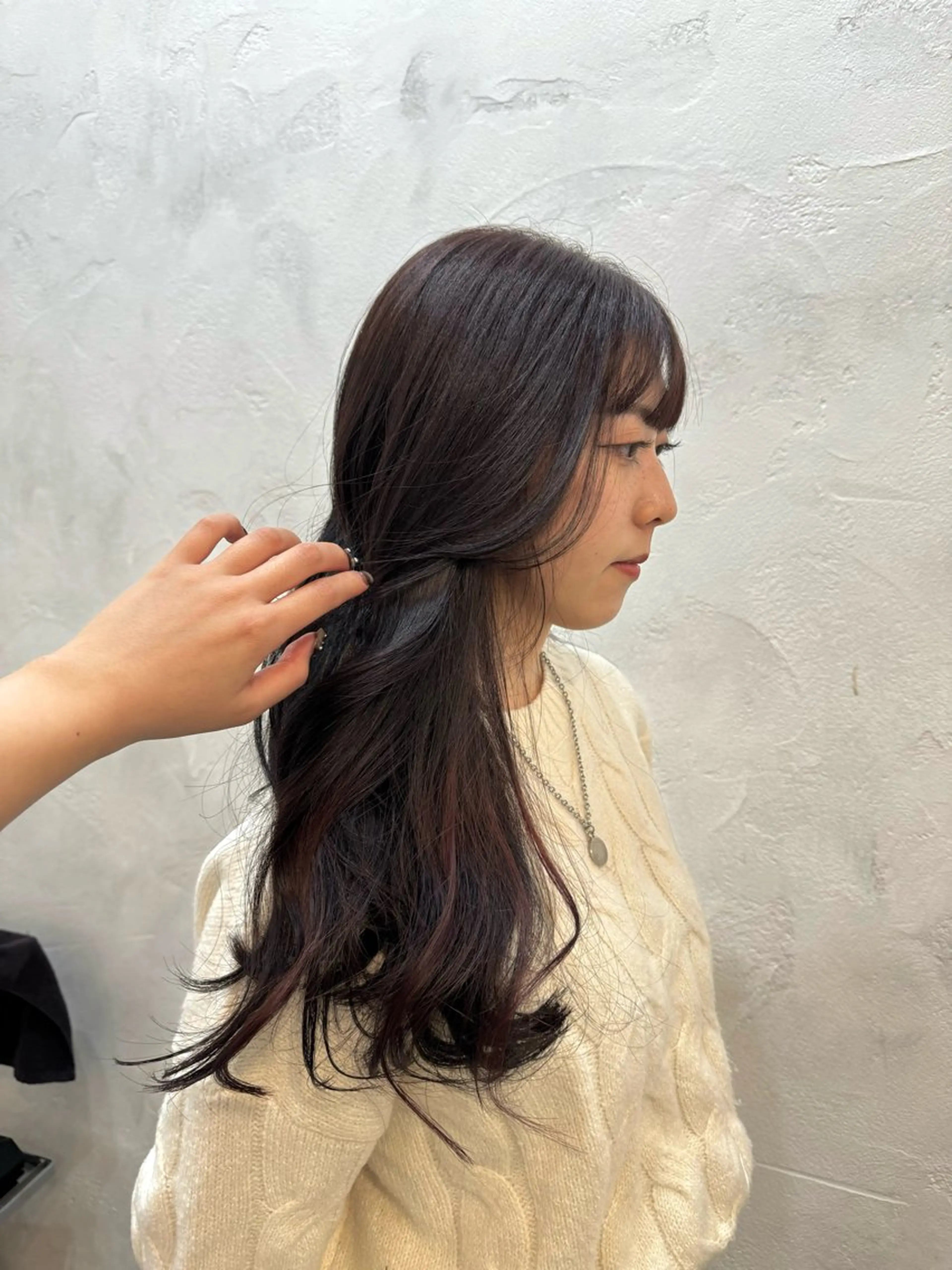 ロング カラー 平田 千莉のヘアスタイル