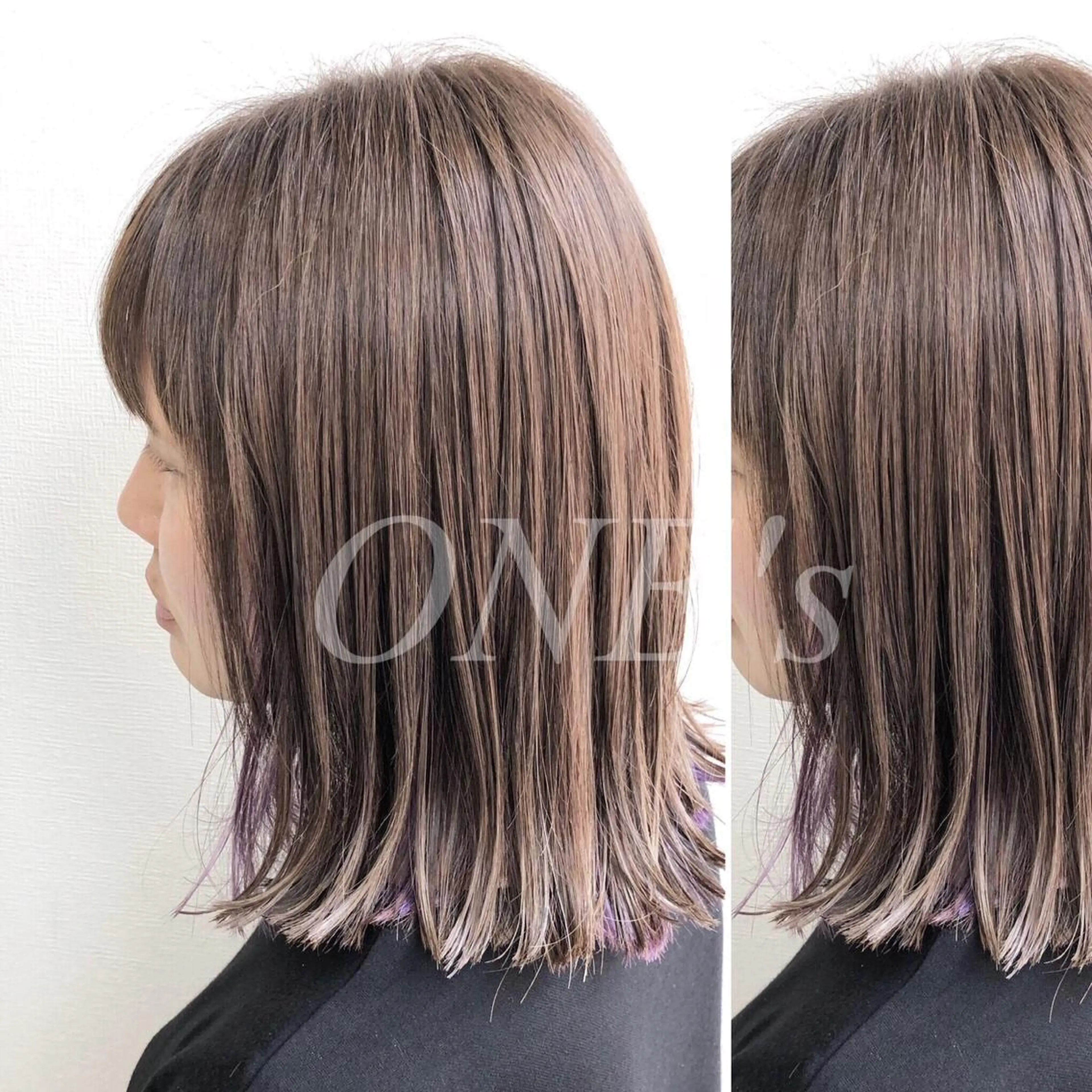 ミディアム カラー メンズパーマ名人 TAKUMAのヘアスタイル