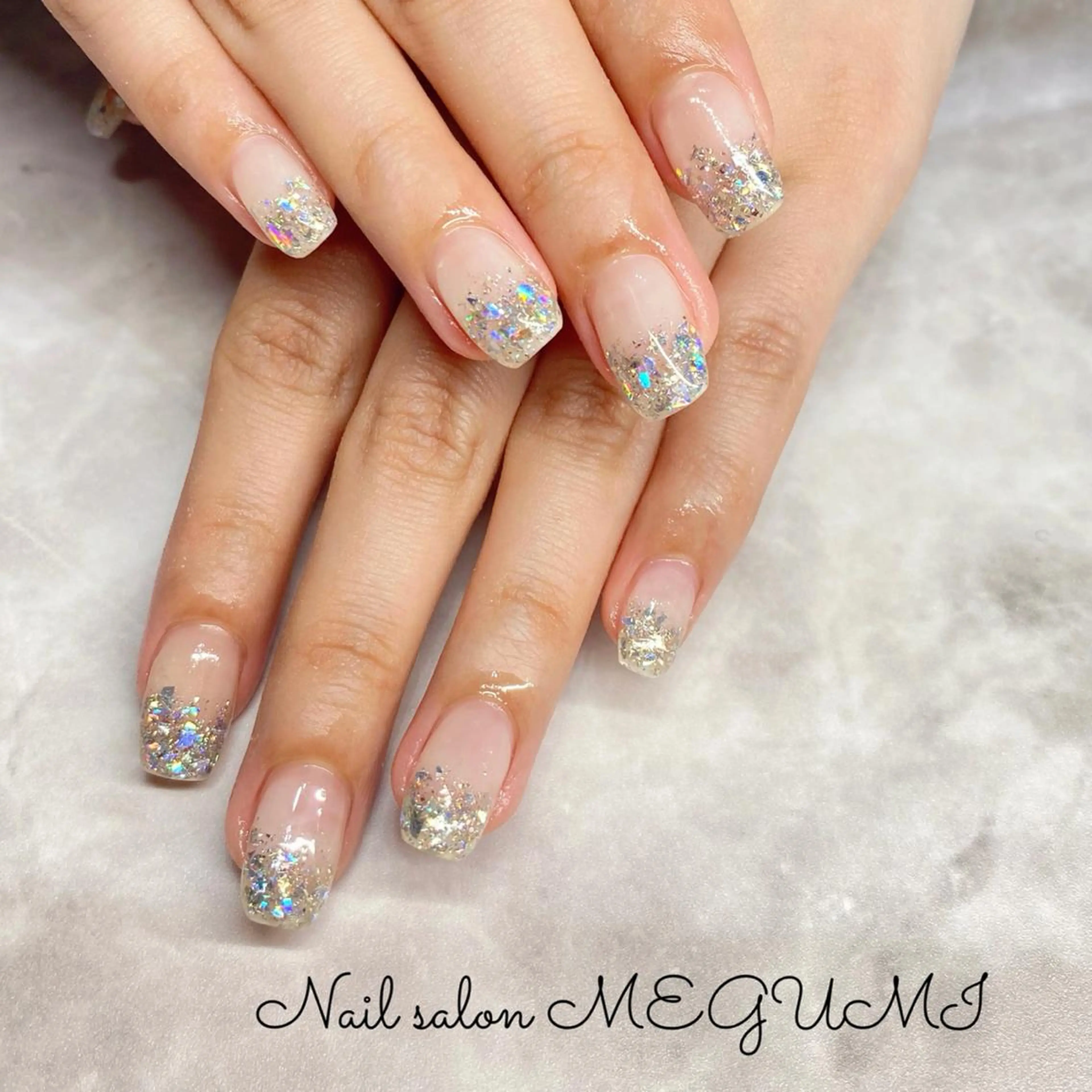 ネイル ラメ(グリッター) ラメグラデーション Nail salon MEGUMIのネイルデザイン