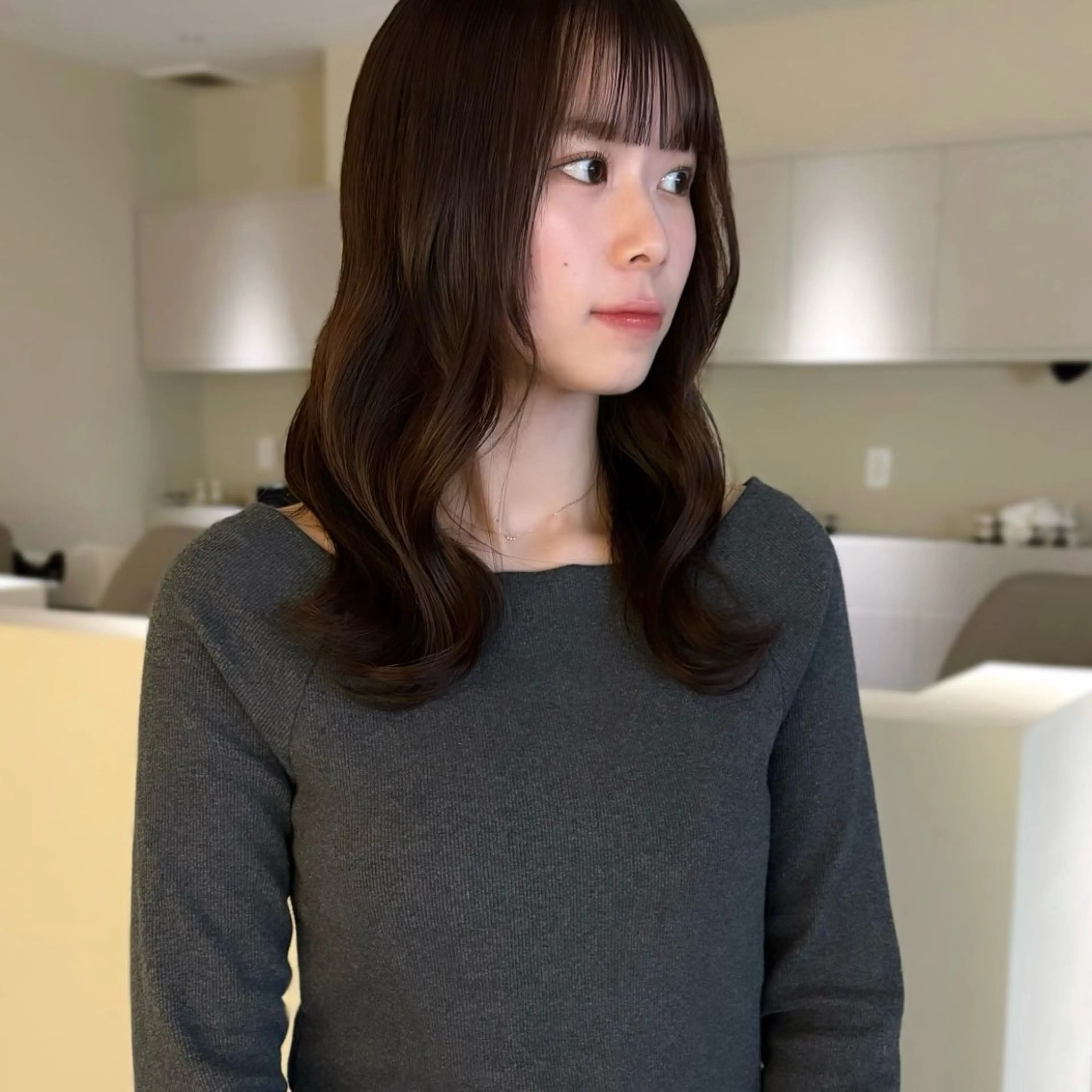 ロング カラー カット ヘアカラー トリートメント hana/艶髪 /透明感カラー🪞のヘアスタイル