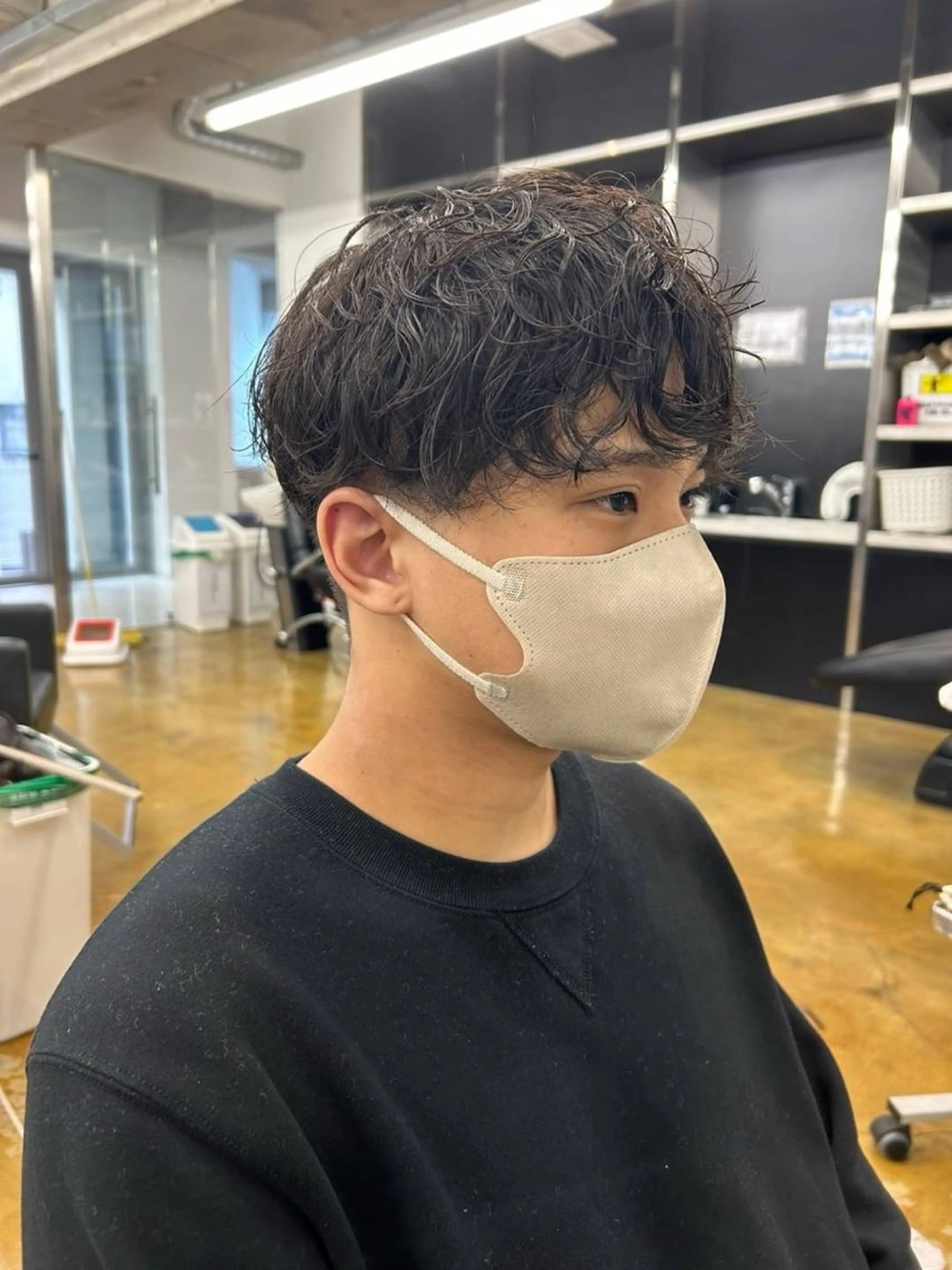 パーマ メンズ 中谷 幸音のヘアスタイル