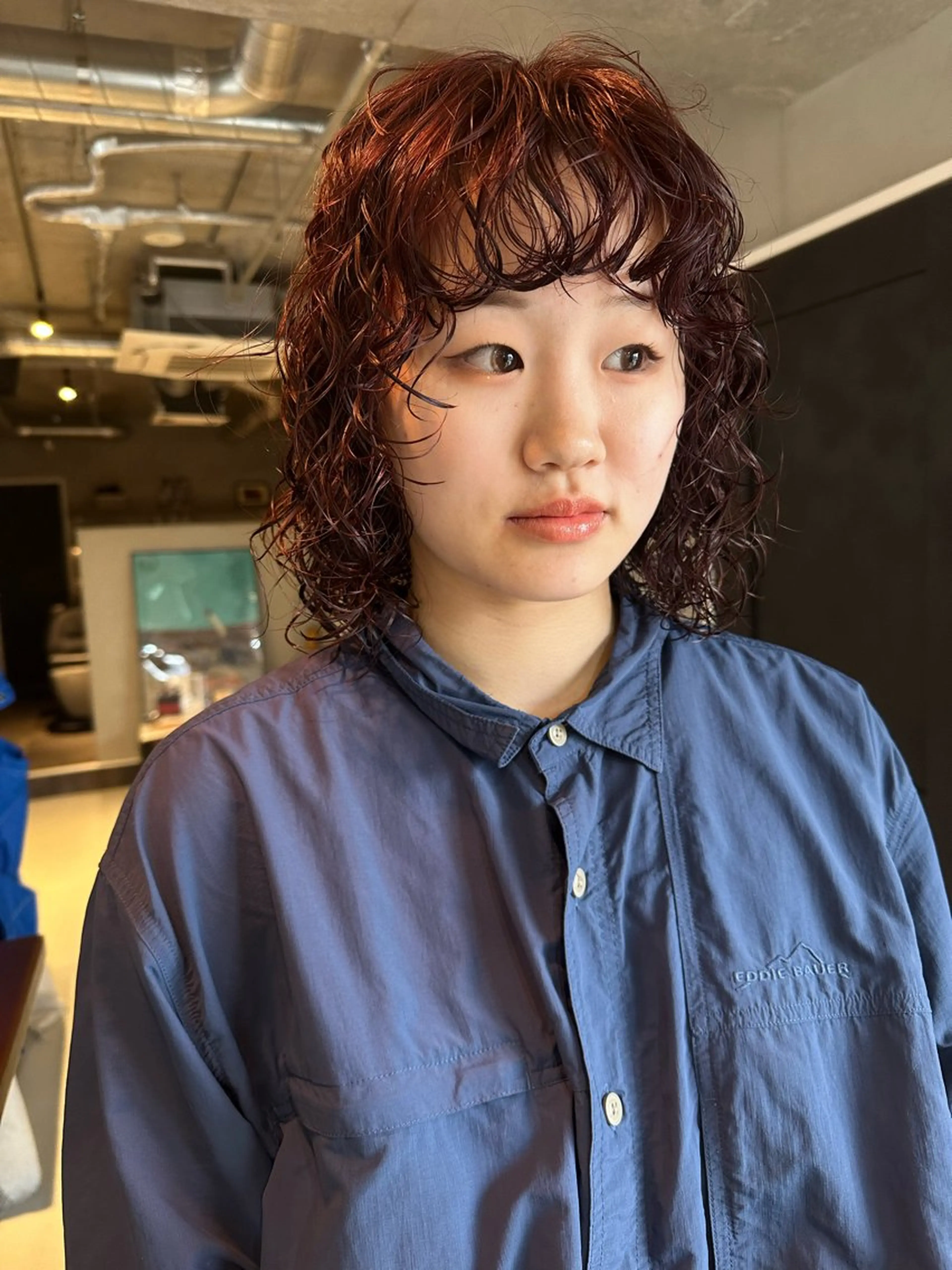 ミディアム カラー パーマ ミディアムパーマ カット パーマ トリートメント 斎藤祐樹 /レイヤー/パーマのヘアスタイル