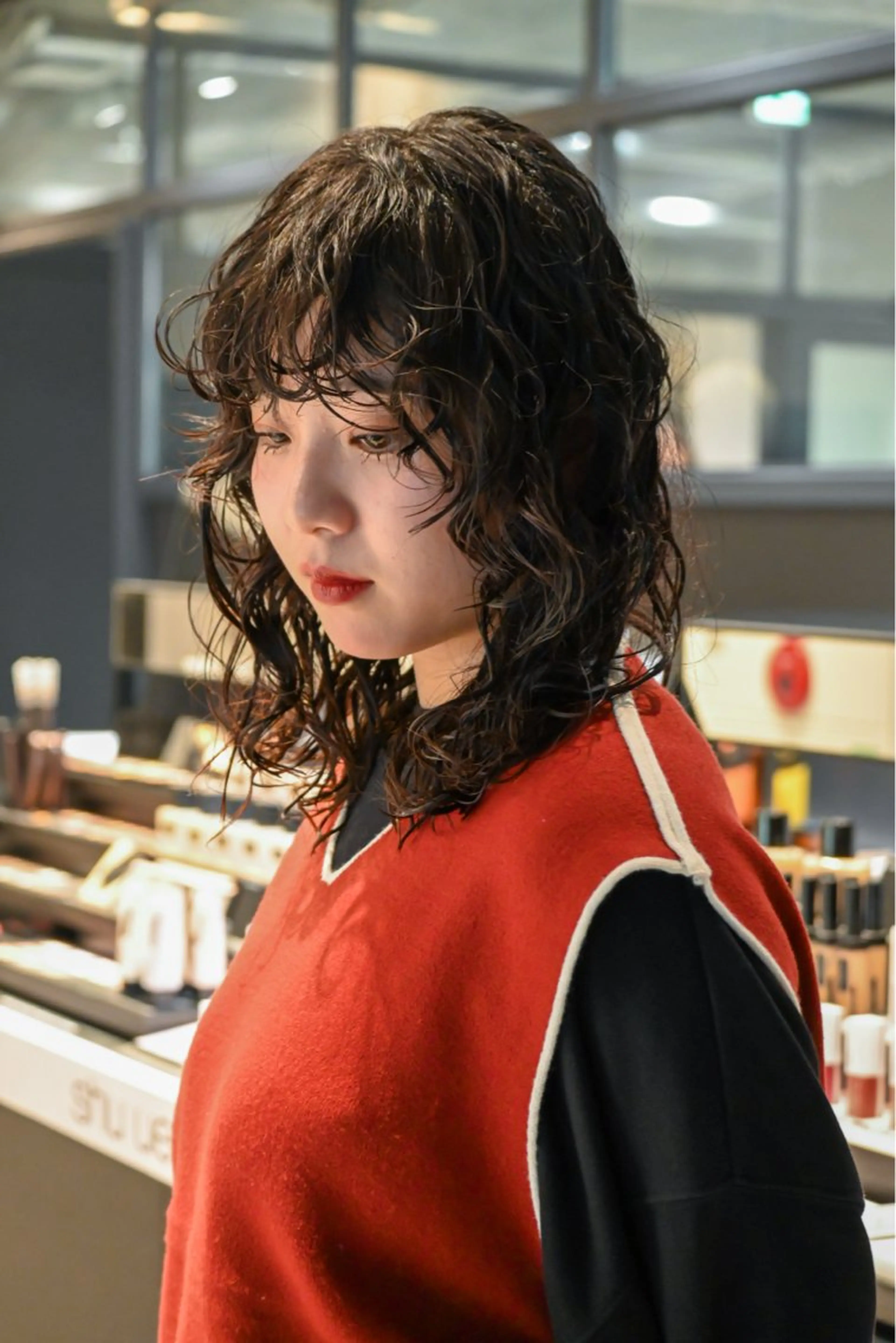 セミロング パーマ ボブ トリートメント 小田 晃瑛のヘアスタイル