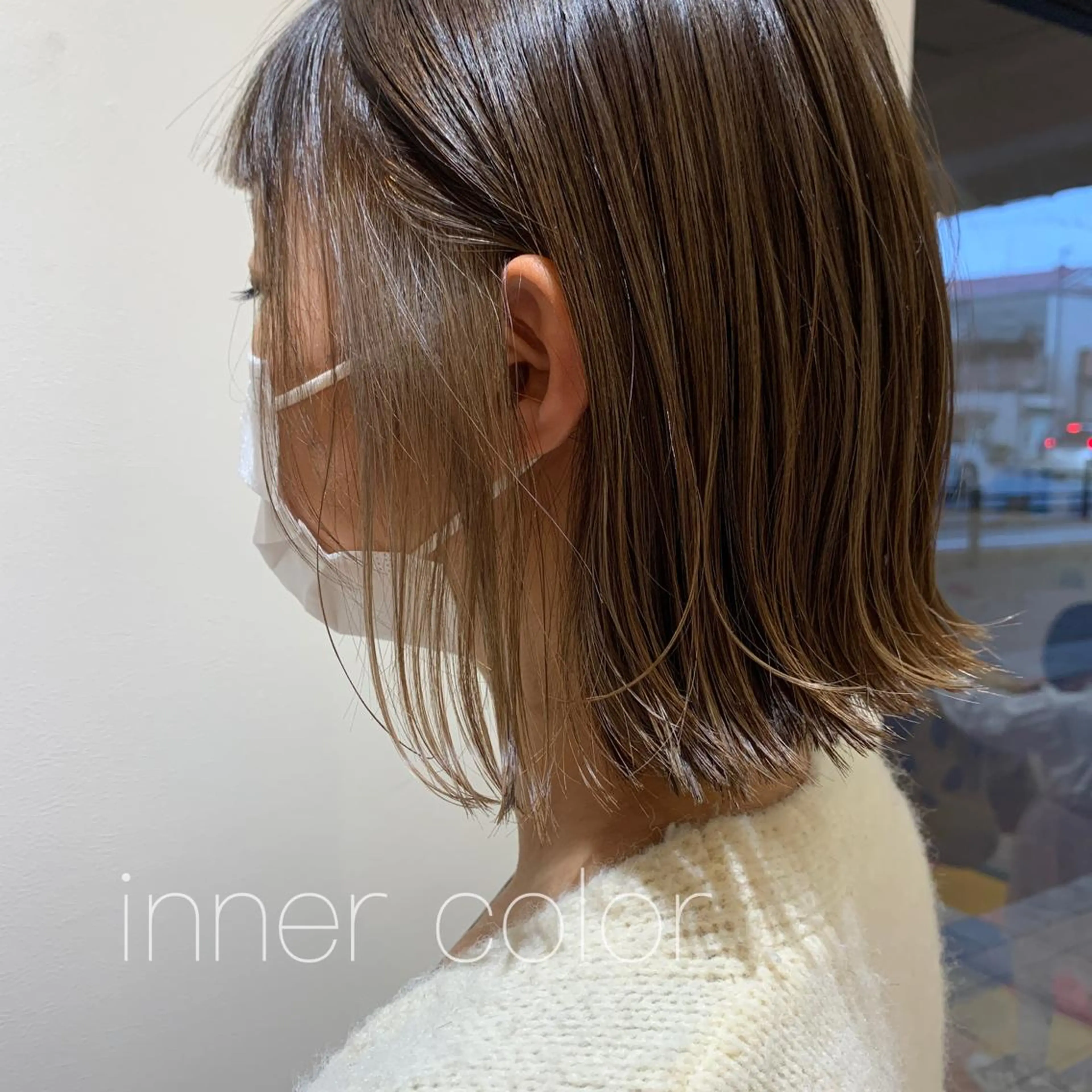 ミディアム 透明感カラー 金村真子のヘアスタイル