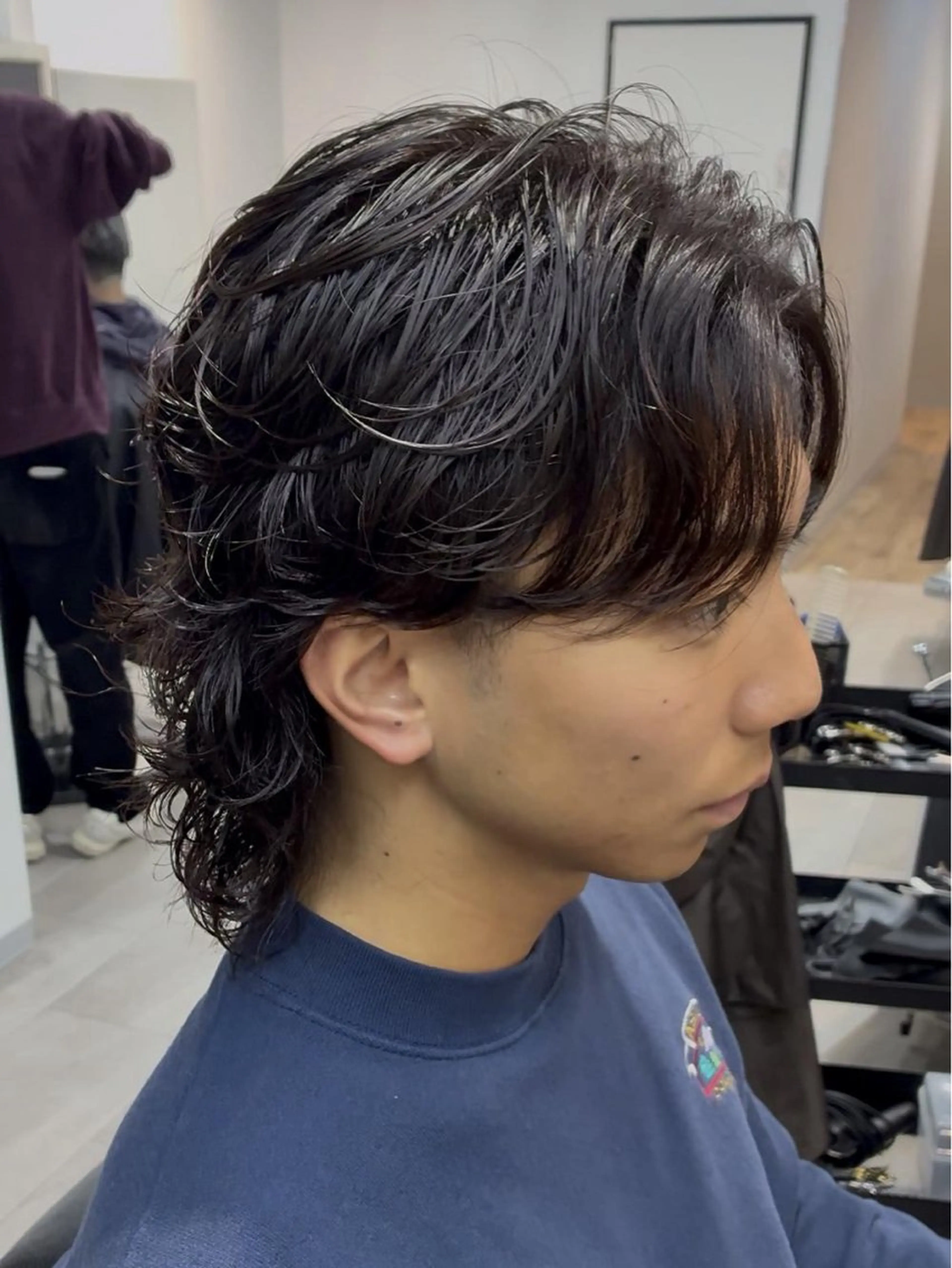 ミディアム パーマ メンズ 🔥メンズ特化方🔥 似合わせ💈三宅悠斗のヘアスタイル