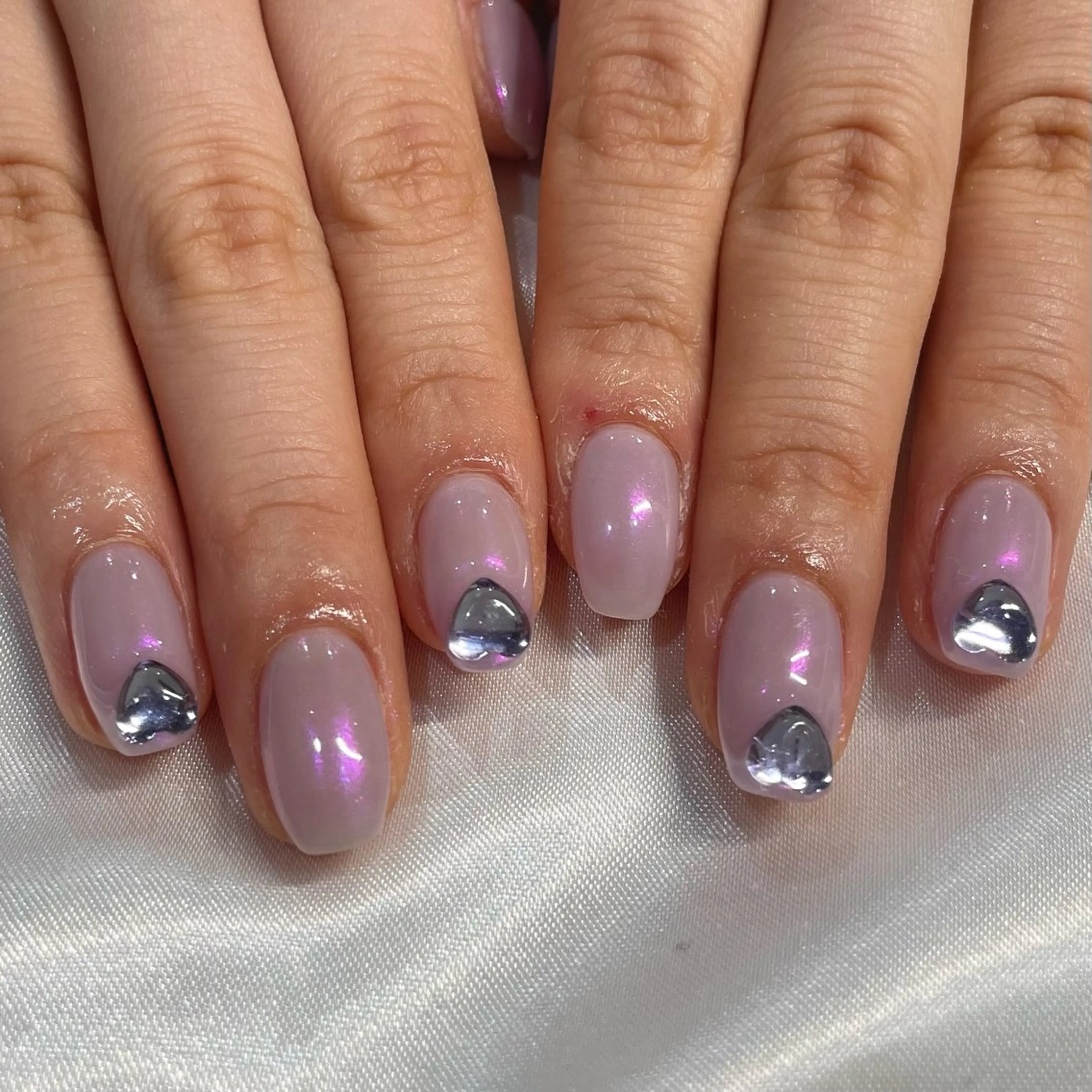 ネイル 氷ネイル・うるうるネイル ハンドネイル nozomi 🌙のネイルデザイン