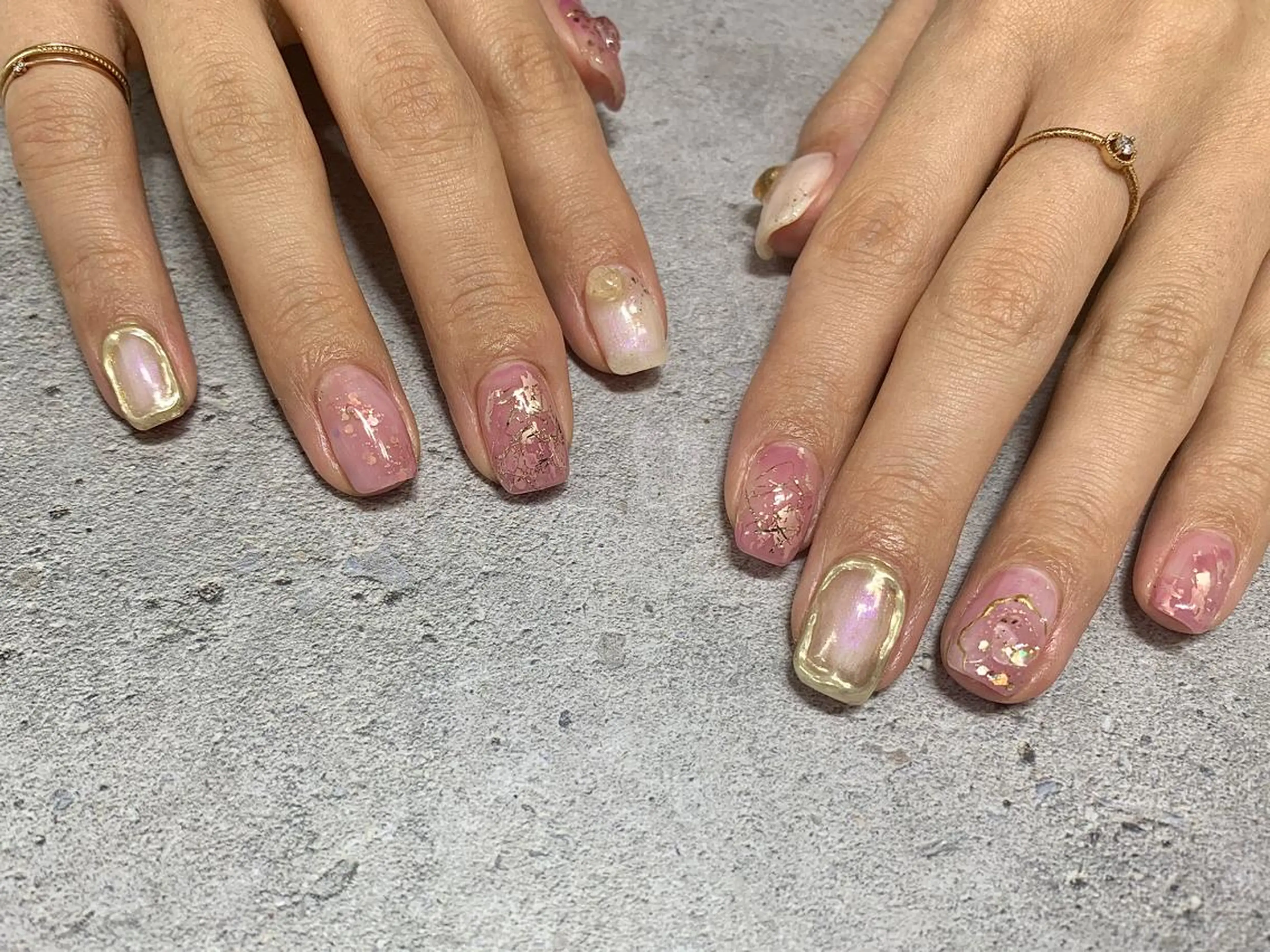 ネイル ニュアンスネイル 山田 真里のネイルデザイン