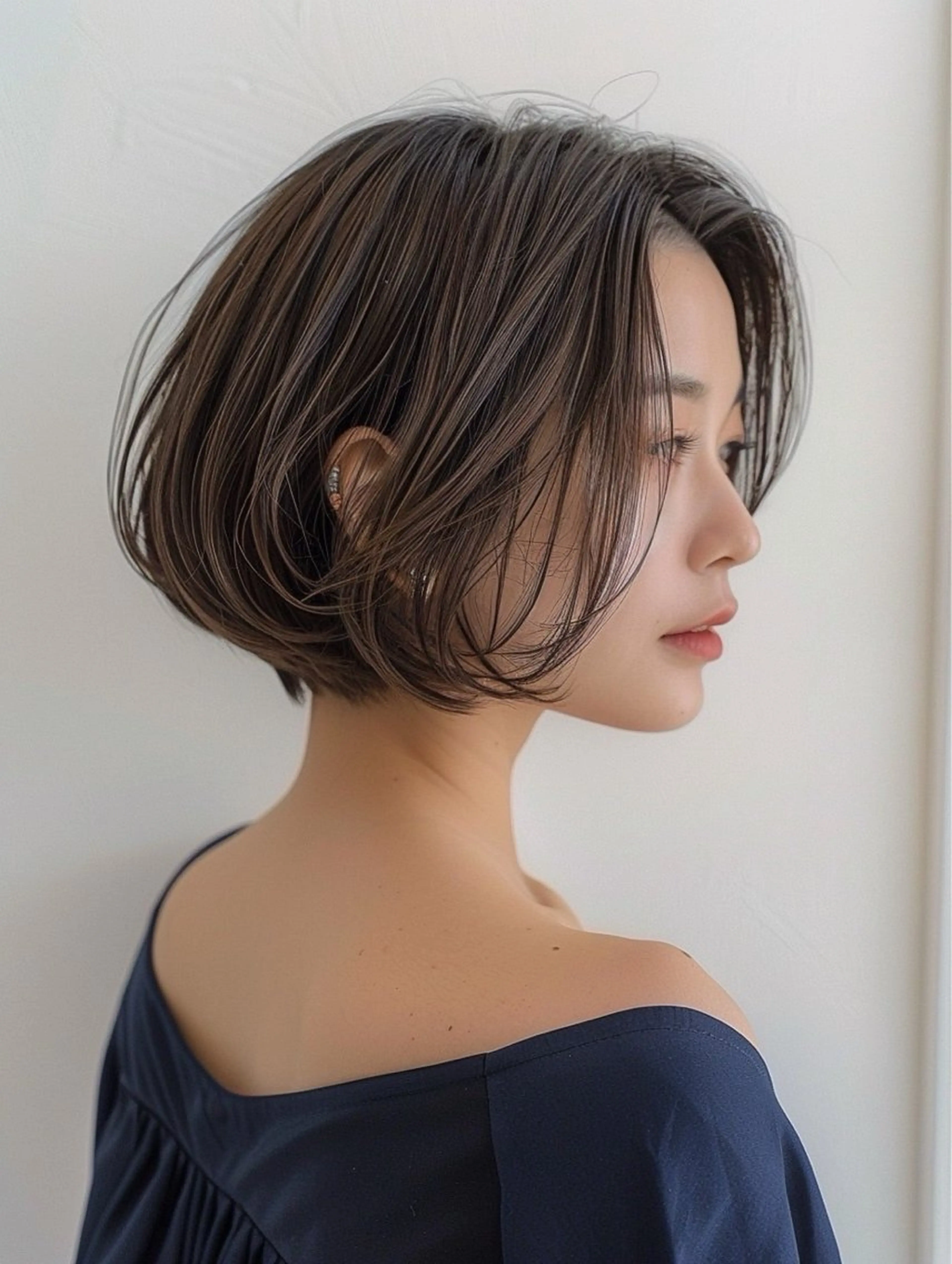 ショート カット トリートメント レイヤー×顔周 り×髪質改善/MIUのヘアスタイル