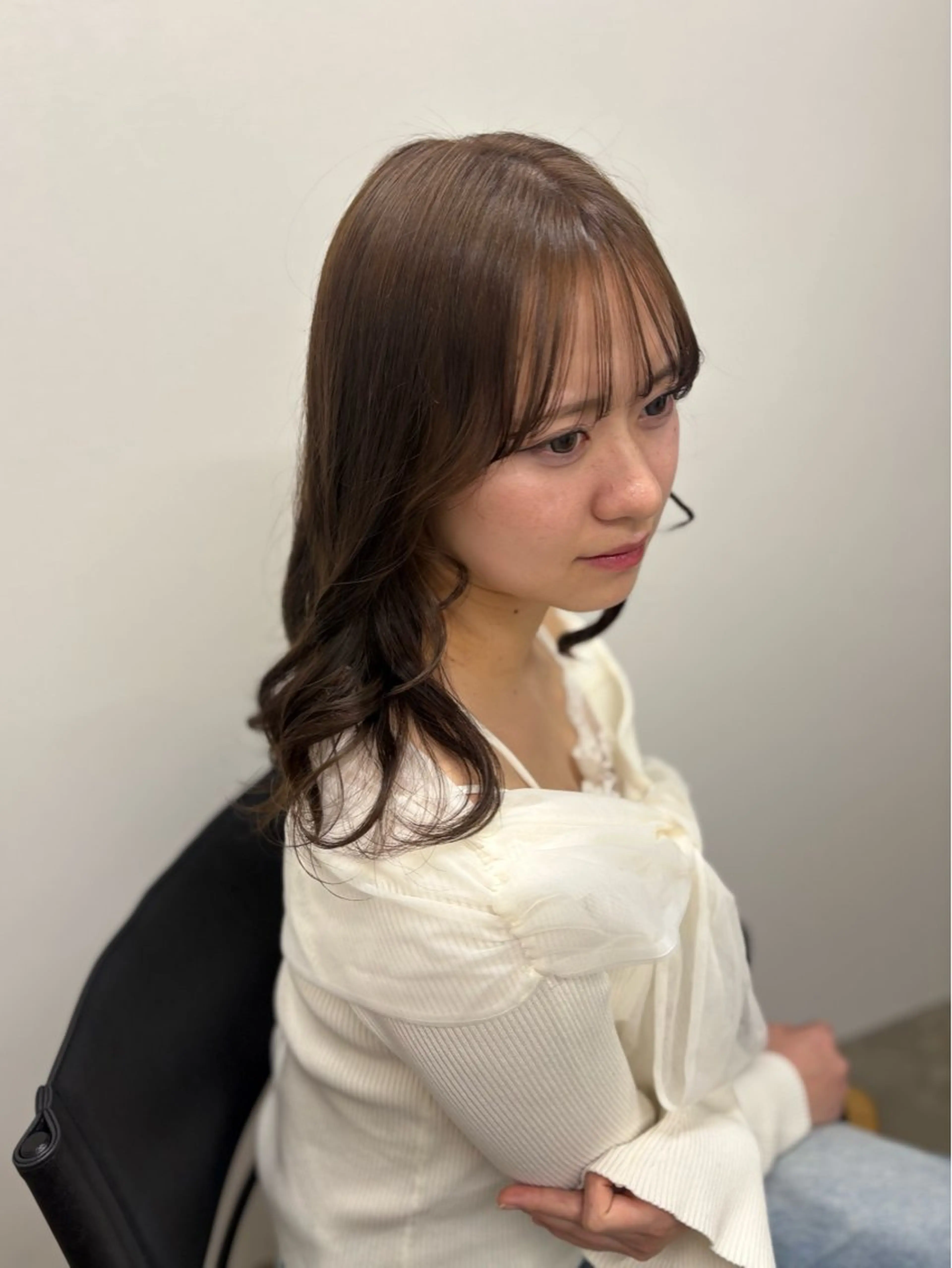 ミディアム カラー ヘアカラー レイヤー/ヘアセット 🍒中路🍒のヘアスタイル