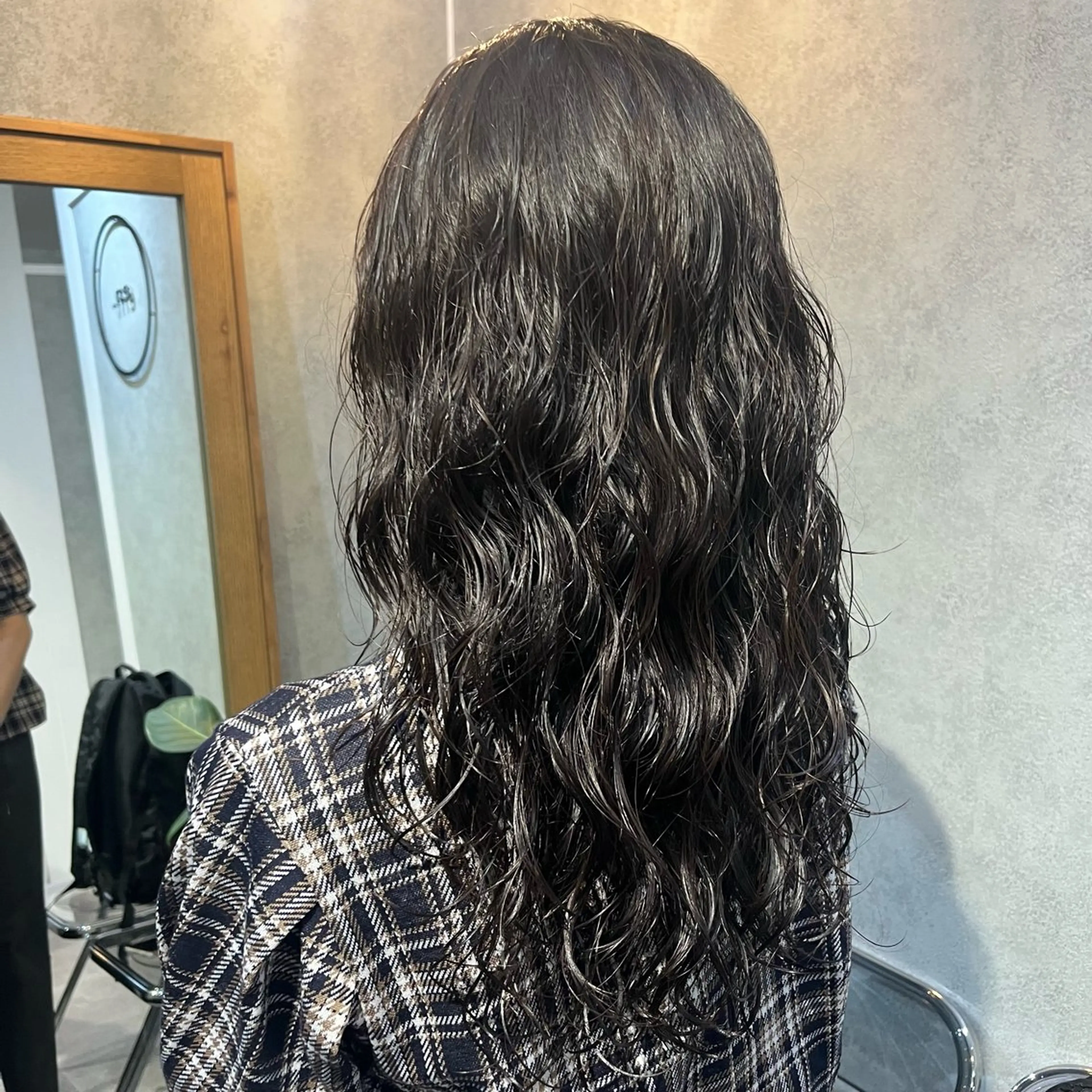 ミディアム パーマ ミディアムパーマ レイヤーカット 暖色カラー/パラッと Bob/モエのヘアスタイル