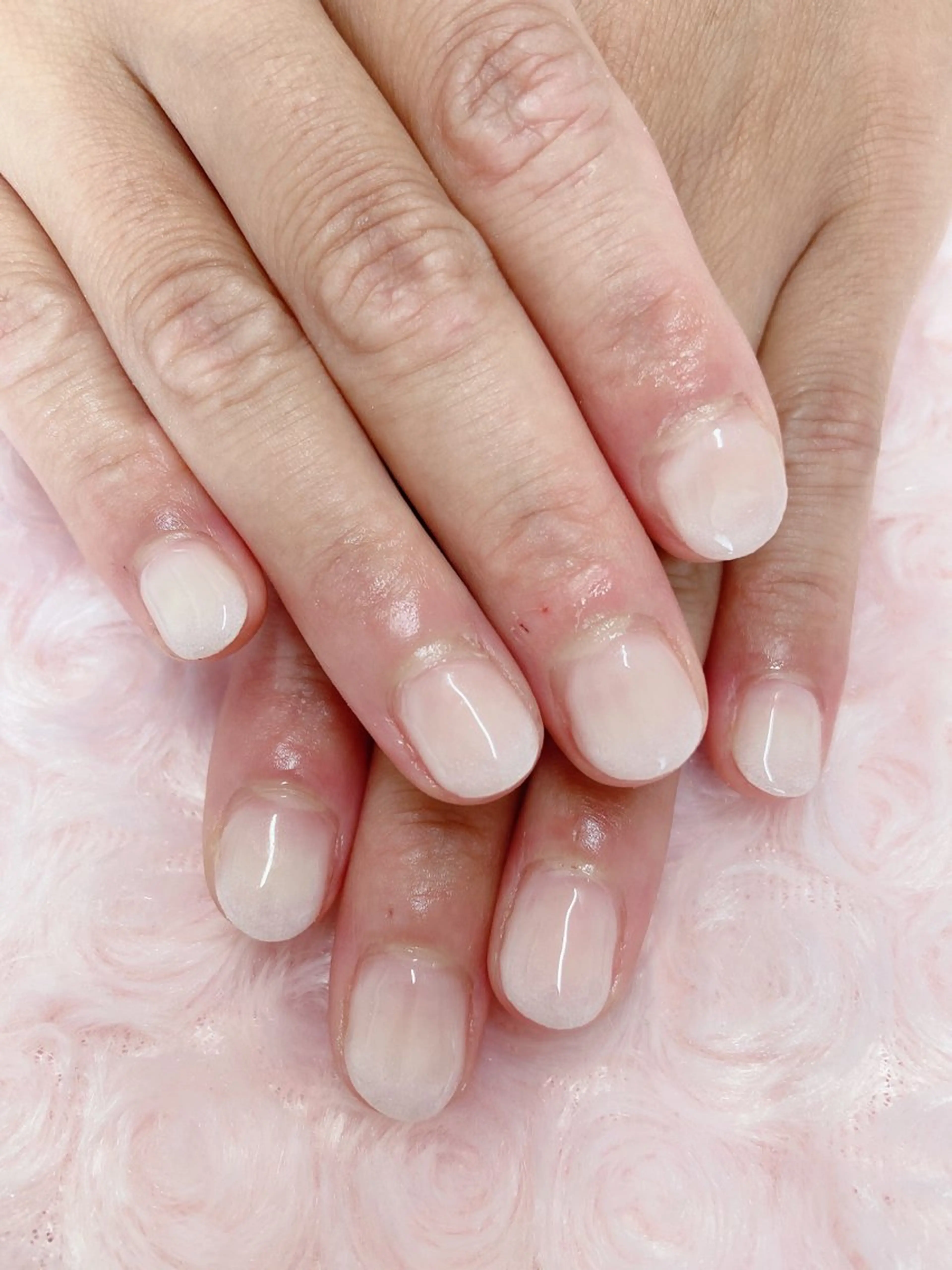 ネイル グラデーション ホワイト nail salon Berry所属・前田 りかのネイルデザイン