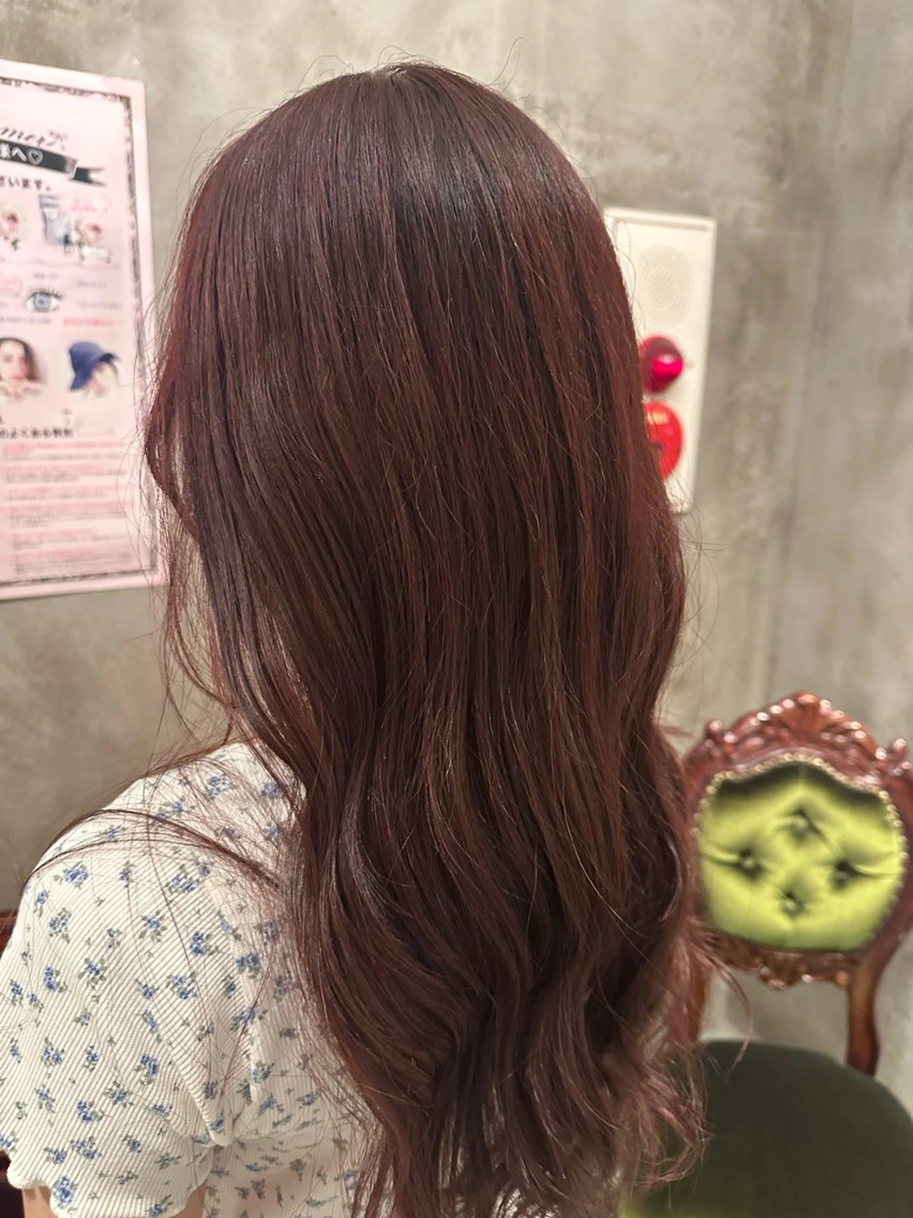 セミロング カラー ヘアアレンジ ブラウンカラー ピンクカラー ピンクブラウン ヘアカラー MODE K’s川西 瀧尻光のヘアスタイル