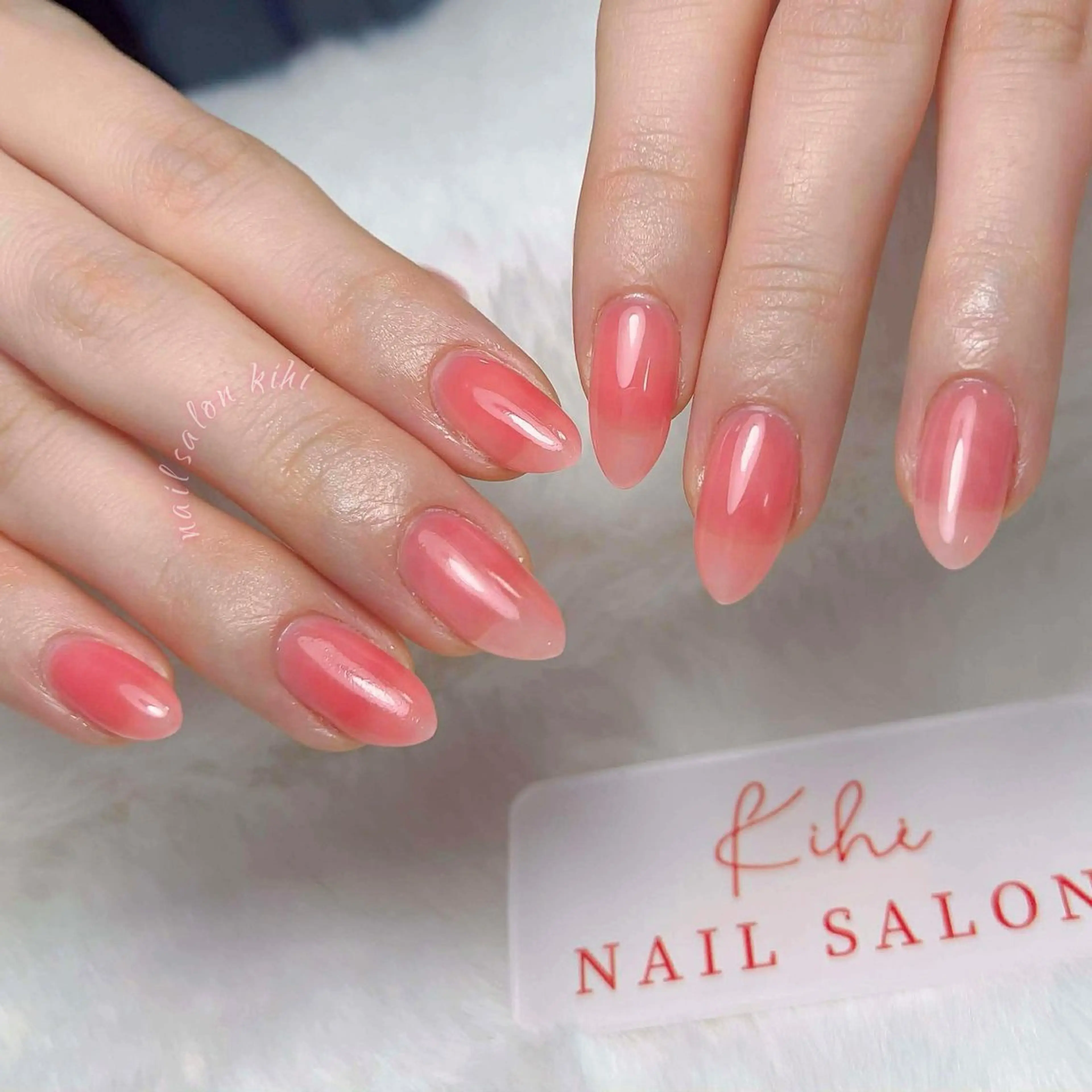 ネイル アートネイル フレンチネイル ジェルネイル グラデーション 韓国ネイル ハンドネイル 💕鈴木ユリ パラジェル/オフ無料のネイルデザイン