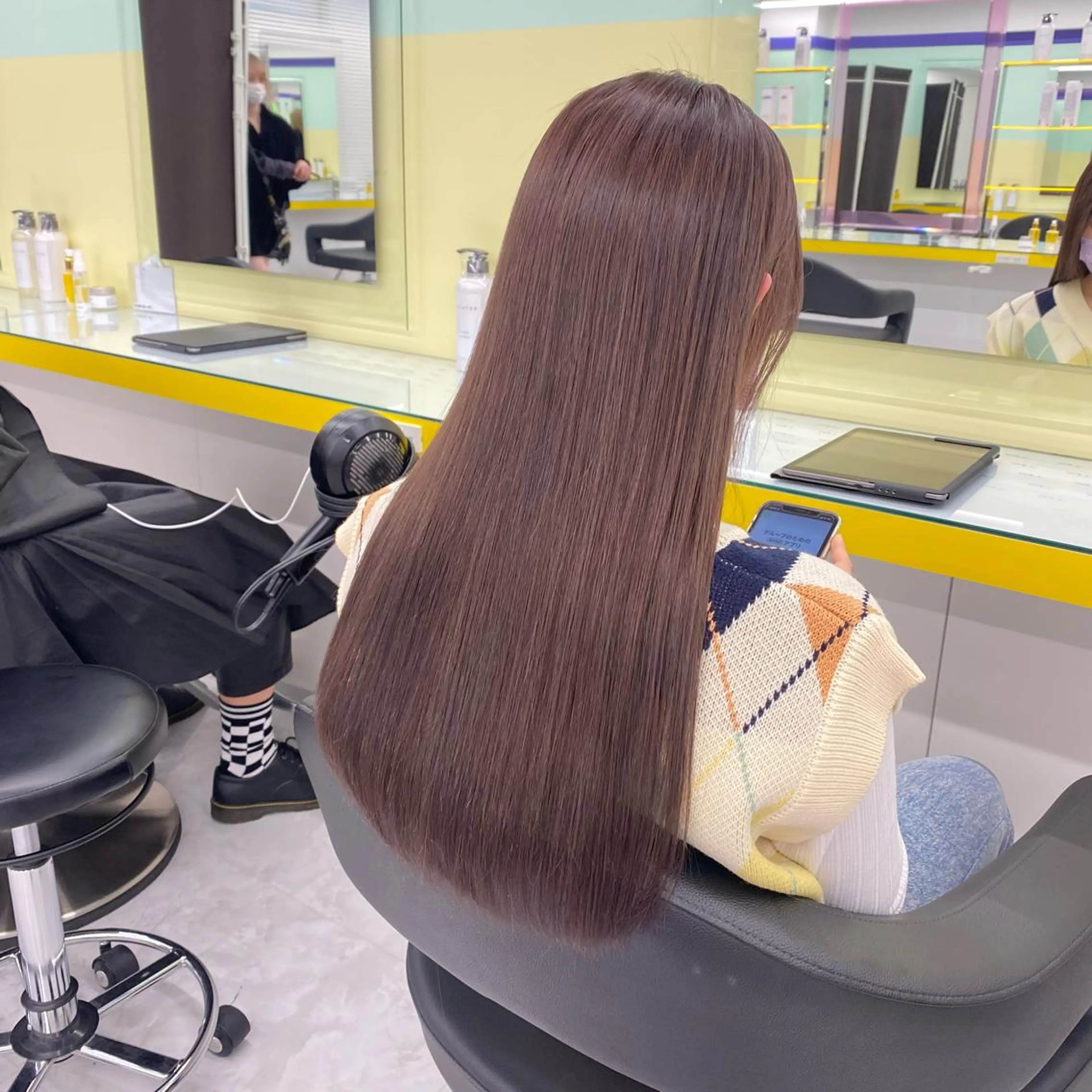 セミロング カラー ヘアアレンジ ヘアカラー トリートメント GOTODAY shair salon 横浜mare店所属・mai🍑暖色カラー /レイヤー💖のヘアスタイル