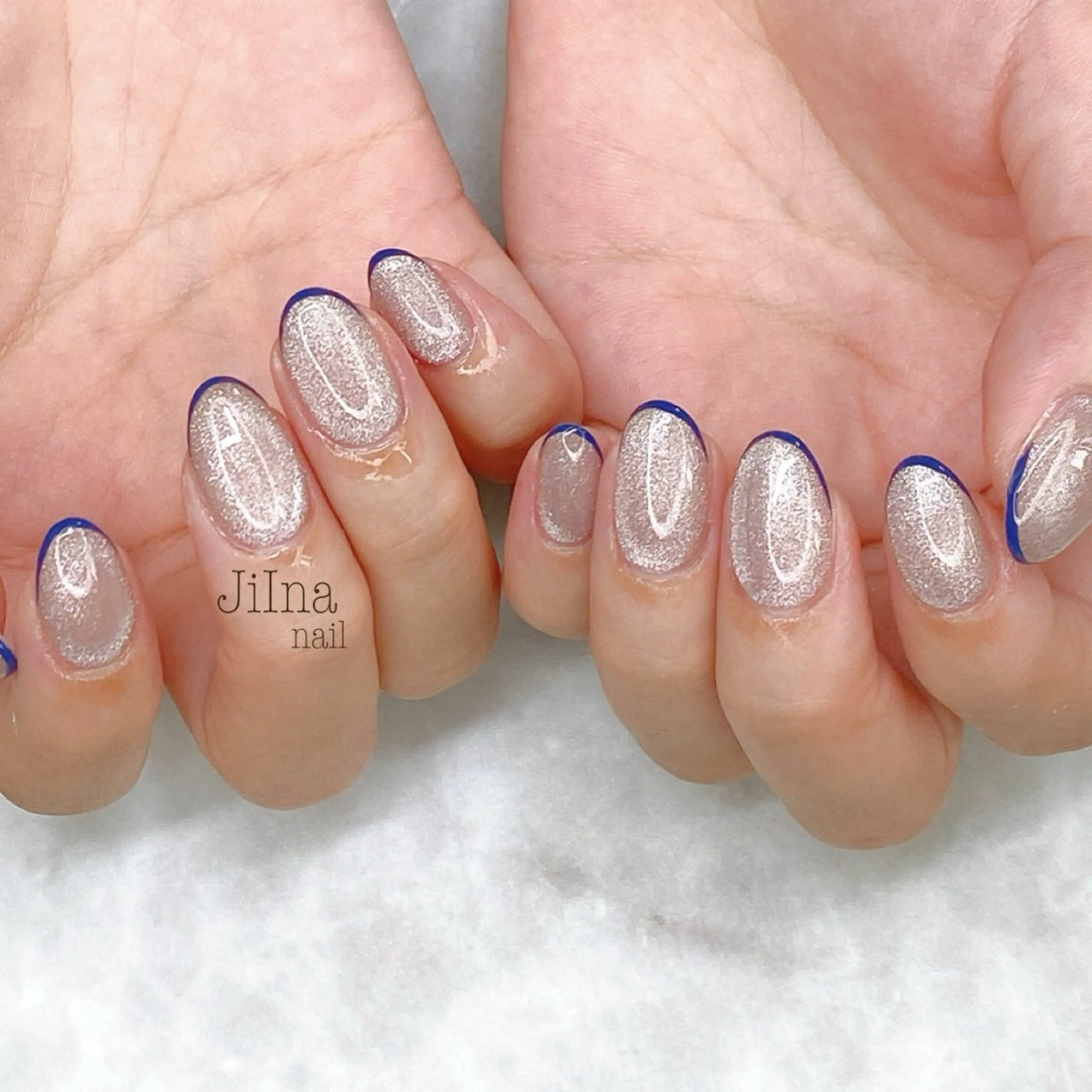 ネイル フレンチネイル マグネットネイル JiIna nailのネイルデザイン