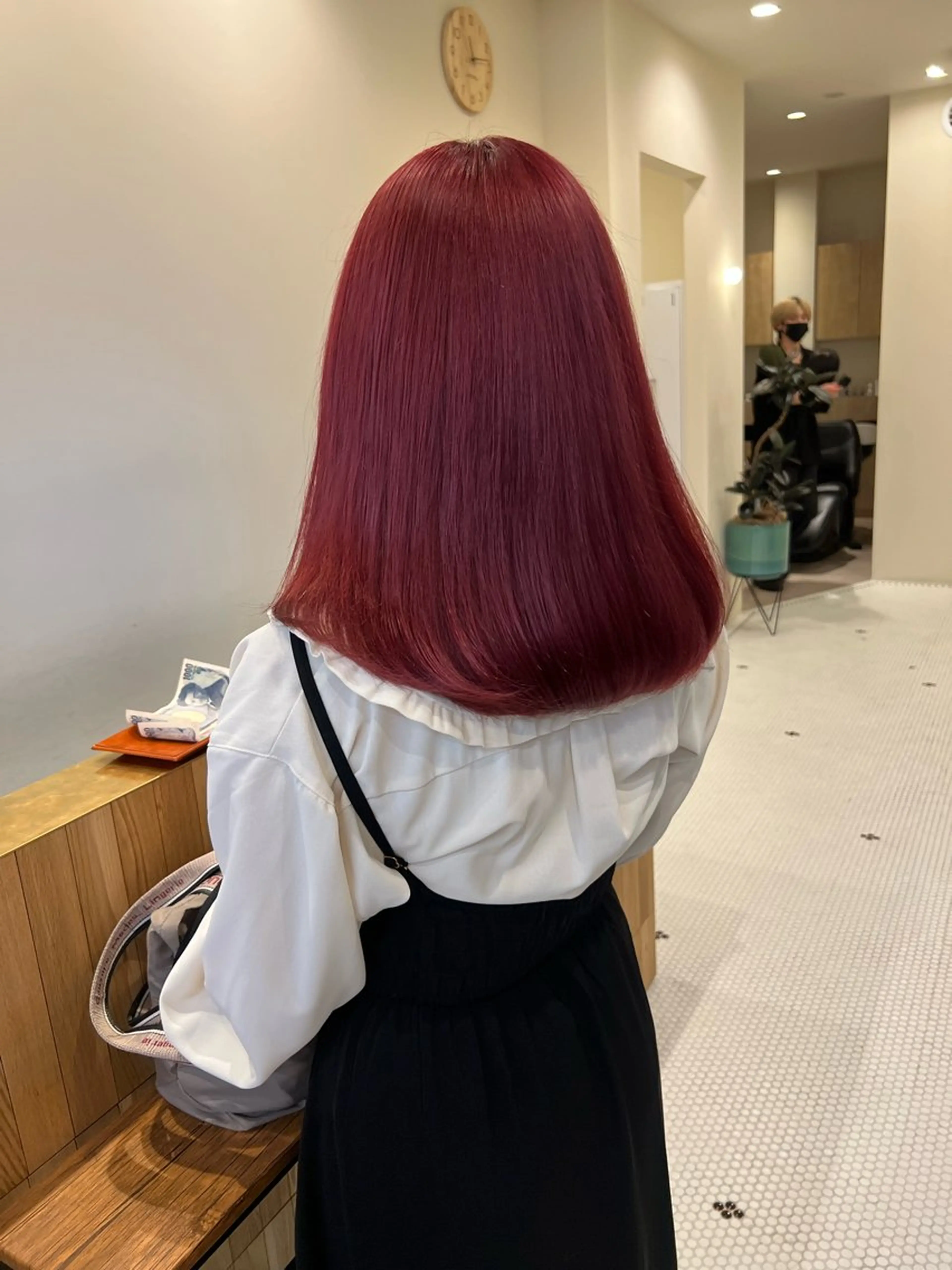 セミロング カラー ブリーチ 抜きっぱなしブロンド /ハイトーン/カナタのヘアスタイル