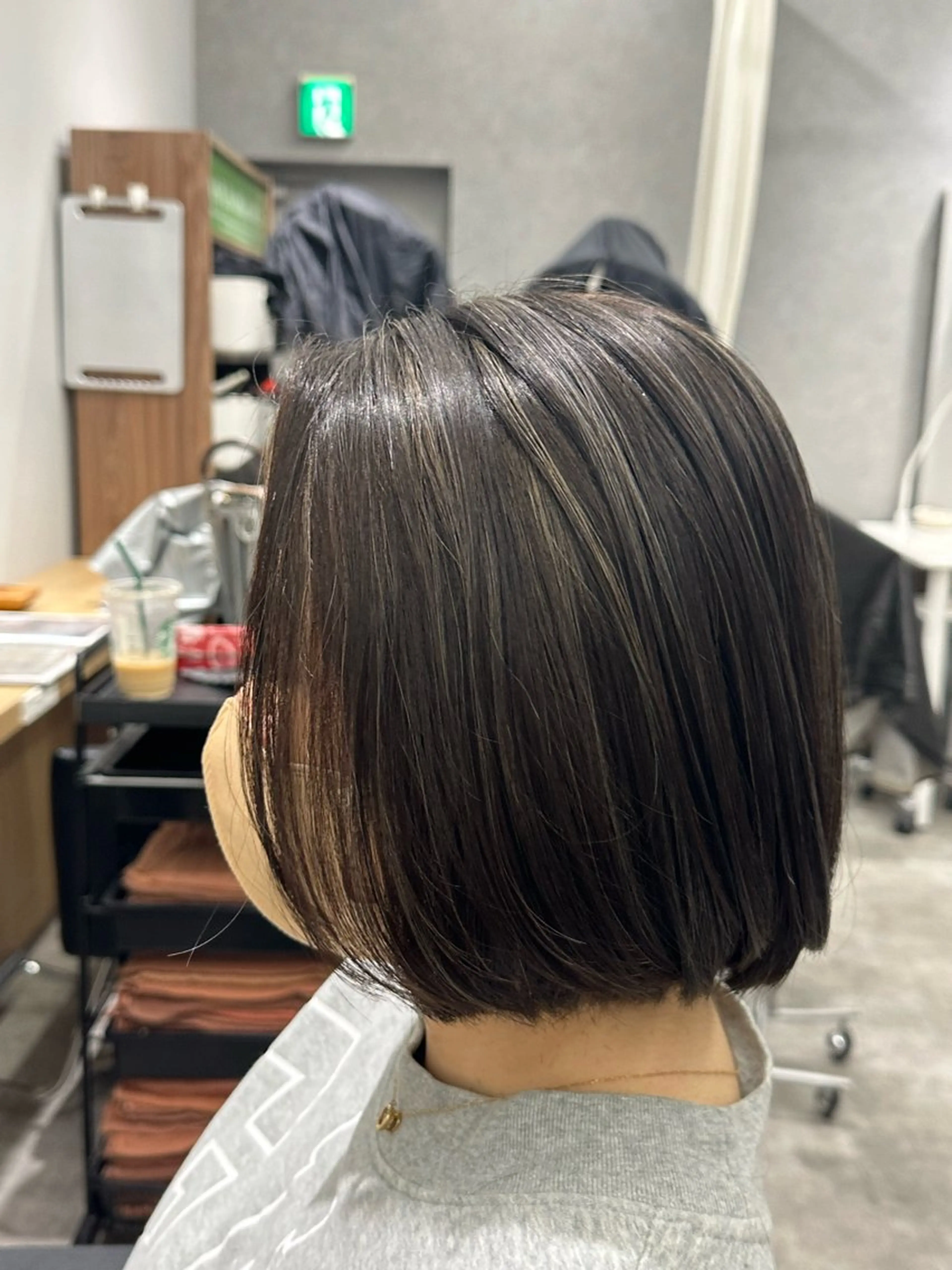 ショート ハイライト カット ヘアカラー 巻ける髪質改善🫧ハ イライト/永田汰伊智のヘアスタイル