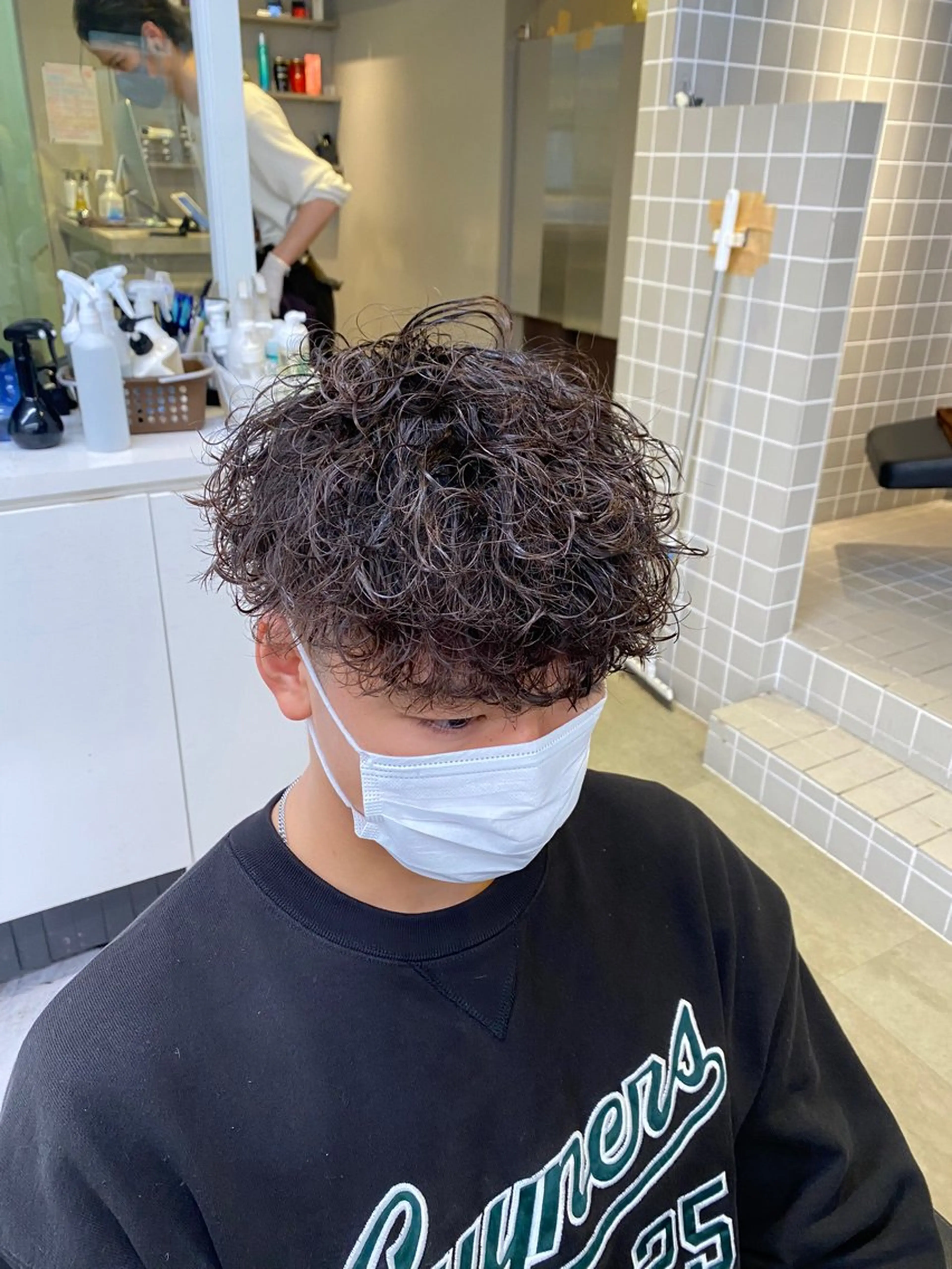 ショート パーマ メンズ特化 水口湧太のヘアスタイル