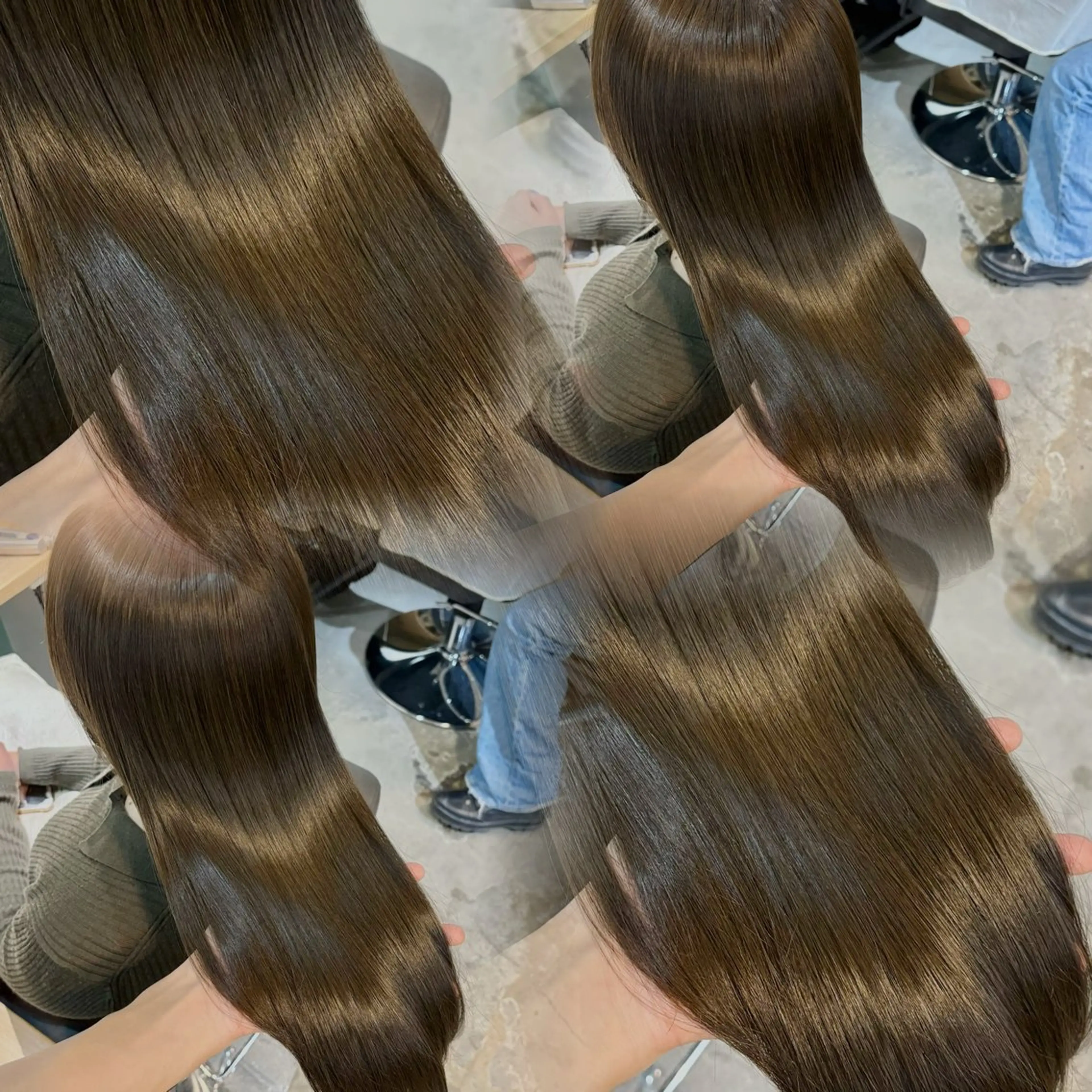 カラー ブリーチなしカラー/ 髪質改善/田中優のヘアスタイル