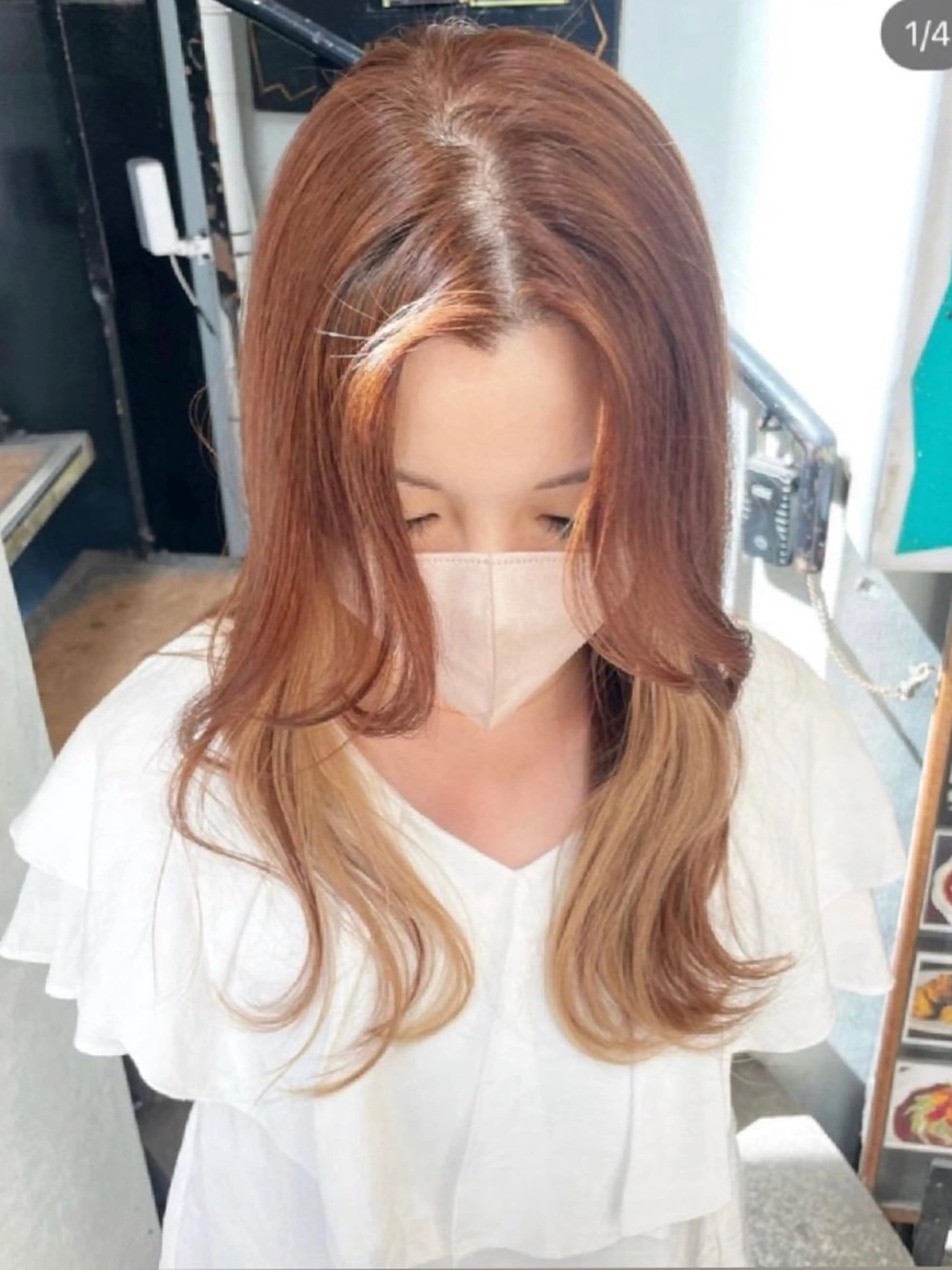 💛初めての方おすすめ💛さりげなく可愛いイヤリングカラー&カラー&トリートメント💛の写真