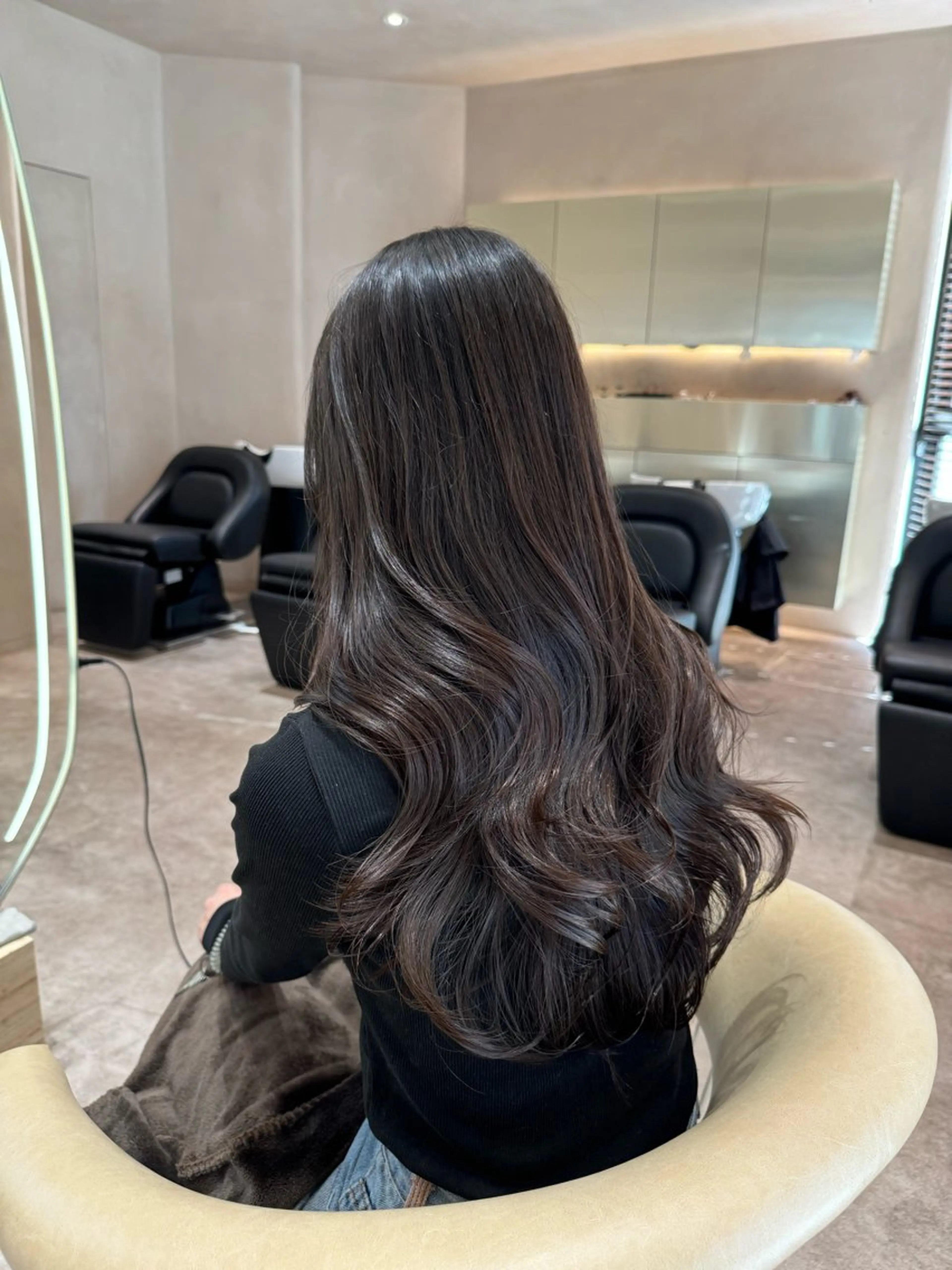 ミディアム カット ヘアカラー トリートメント 韓国ヘア/館林美容室 /髪質改善/涼のヘアスタイル