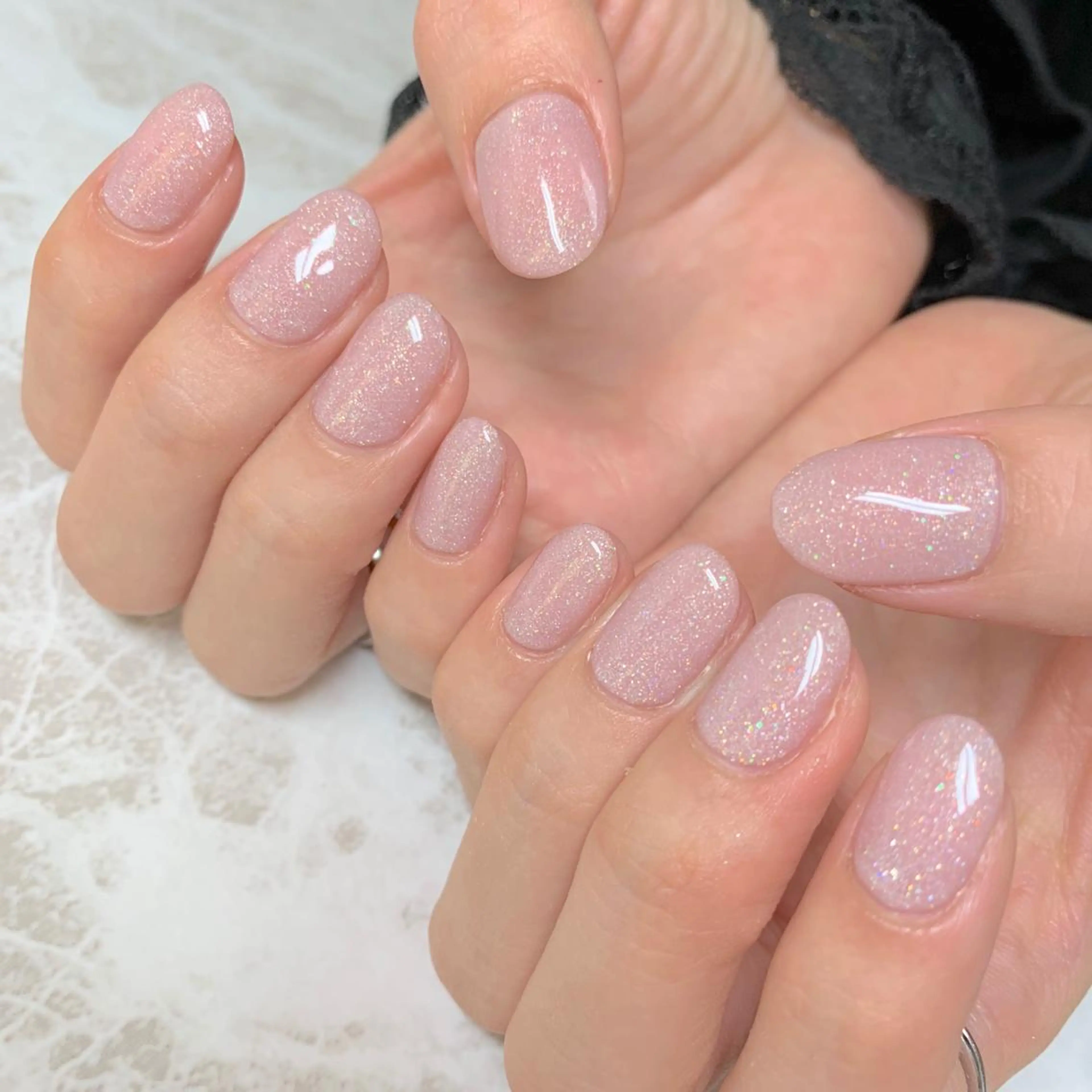 ネイル ブルー ジェルネイル ラメ(グリッター) ピンク パープル ハンドネイル フットネイル ハンドケア LULU LIMAのネイルデザイン