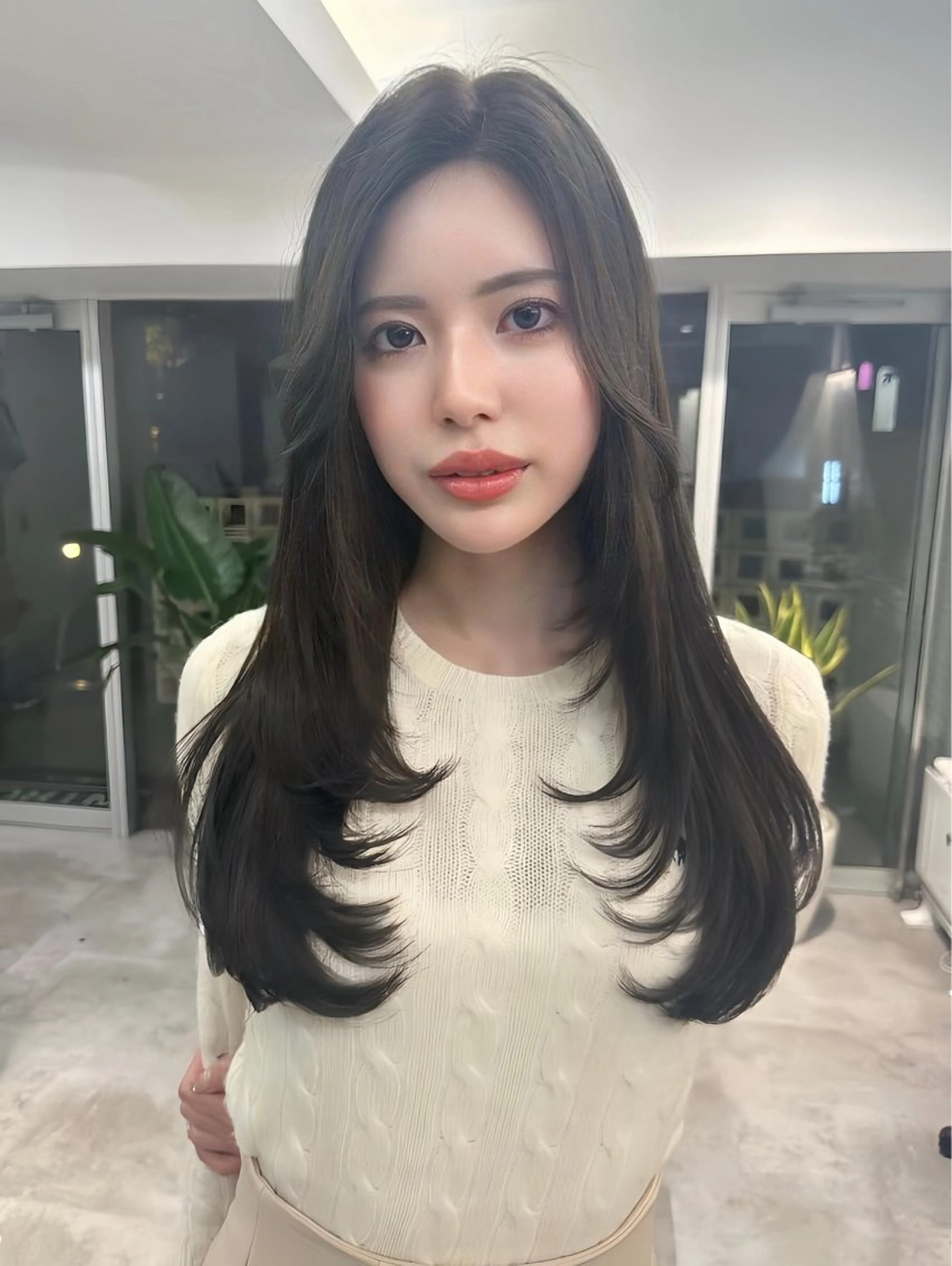 ロング カラー 韓国ヘア 店長NEGIのヘアスタイル