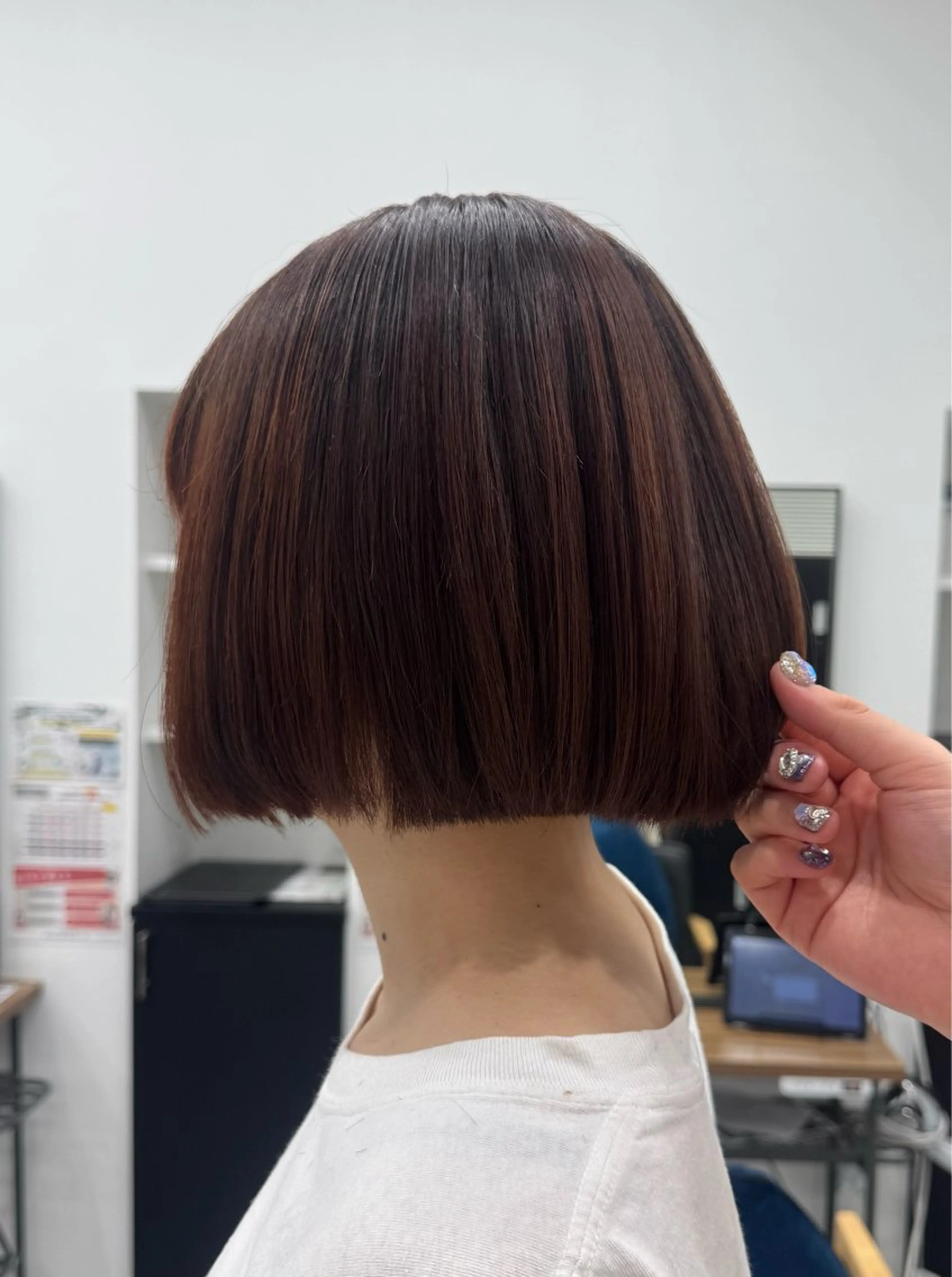 ショート カラー ボブ 𝘀𝗮𝗲 ⑅*/ 艶髪/ショートボブのヘアスタイル