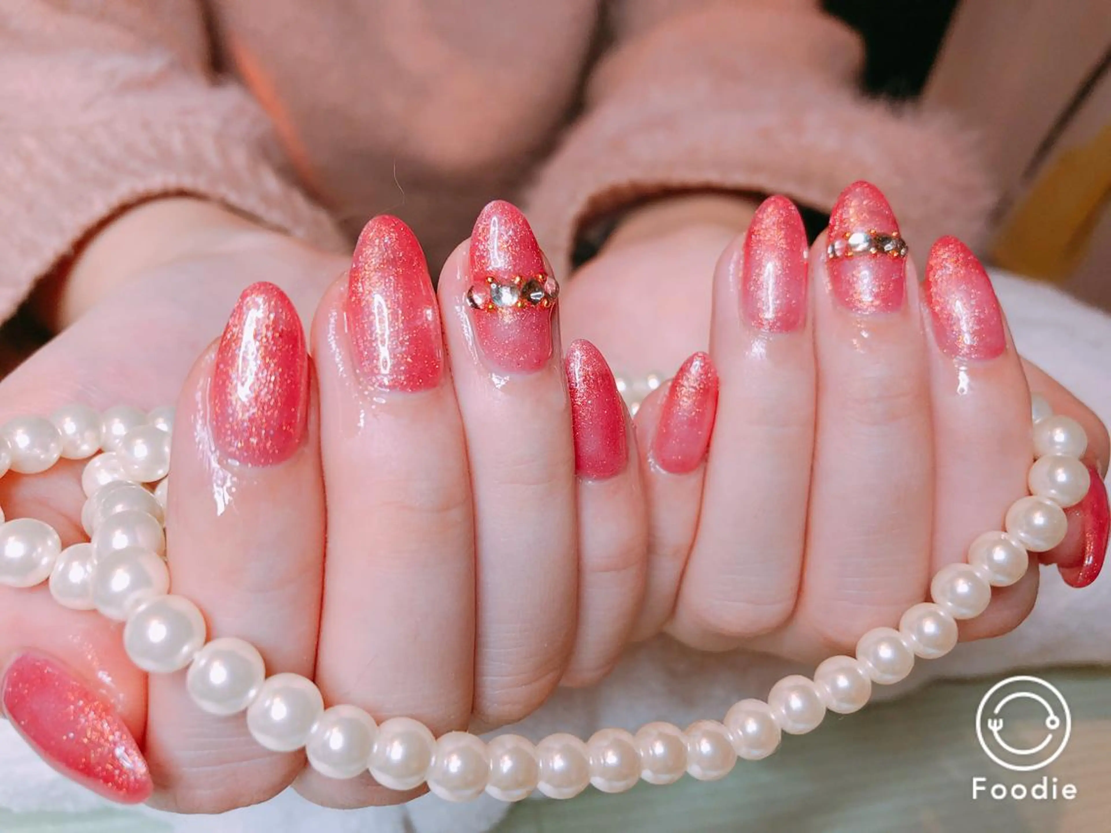 ミディアム ネイル 長さ出し専門 nynaのネイルデザイン