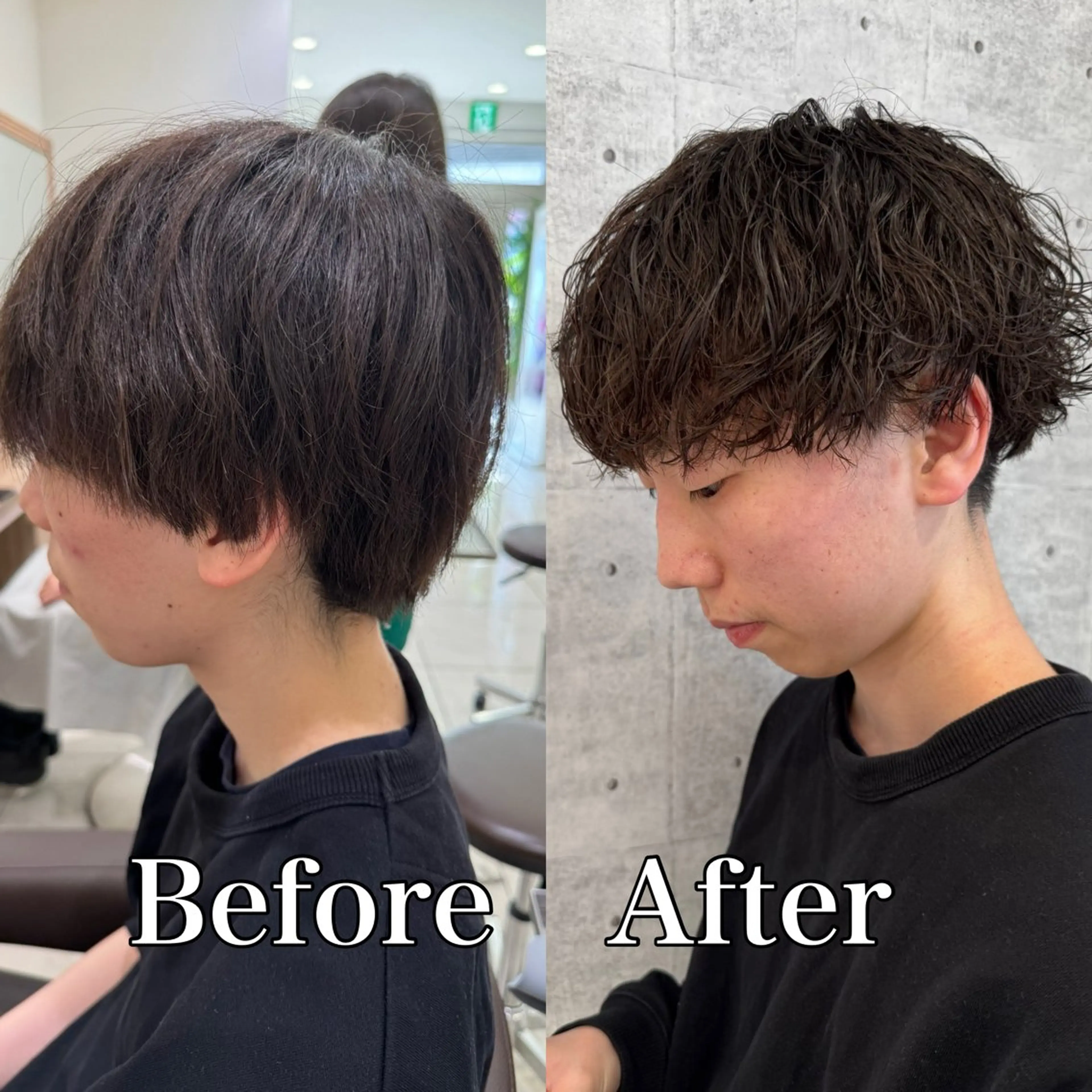 ショート パーマ メンズ マッシュ メンズパーマ カット パーマ メンズパーマ特化/ メッシュ/薫/店長のヘアスタイル