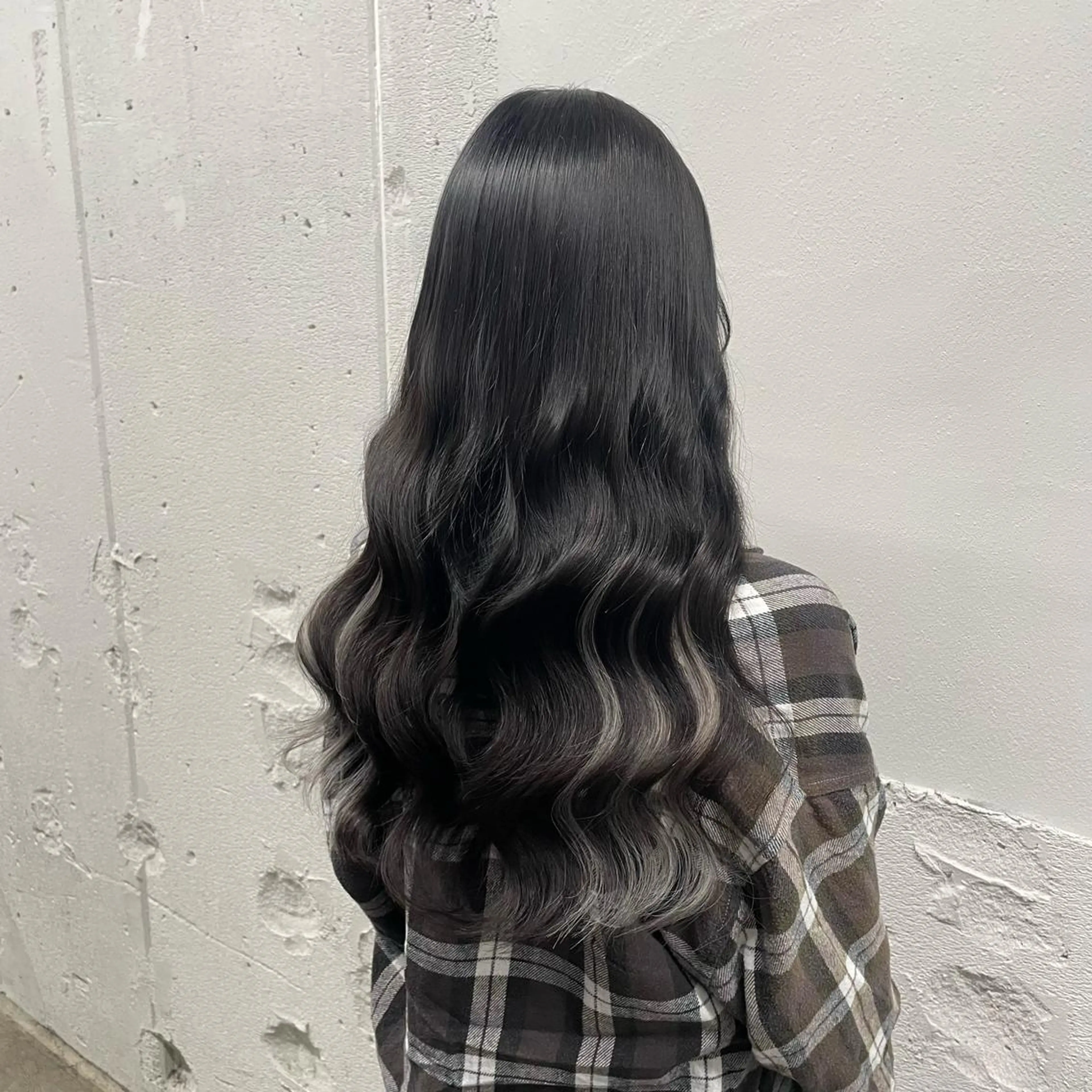 ロング カラー シールエクステ バレイヤージュ ミストバング ダブルカラー  フェイスフレーミング ヘアカラー エクステ 🧡艶髪ちゅるん髪 🫧🧡YUKI❄️のヘアスタイル