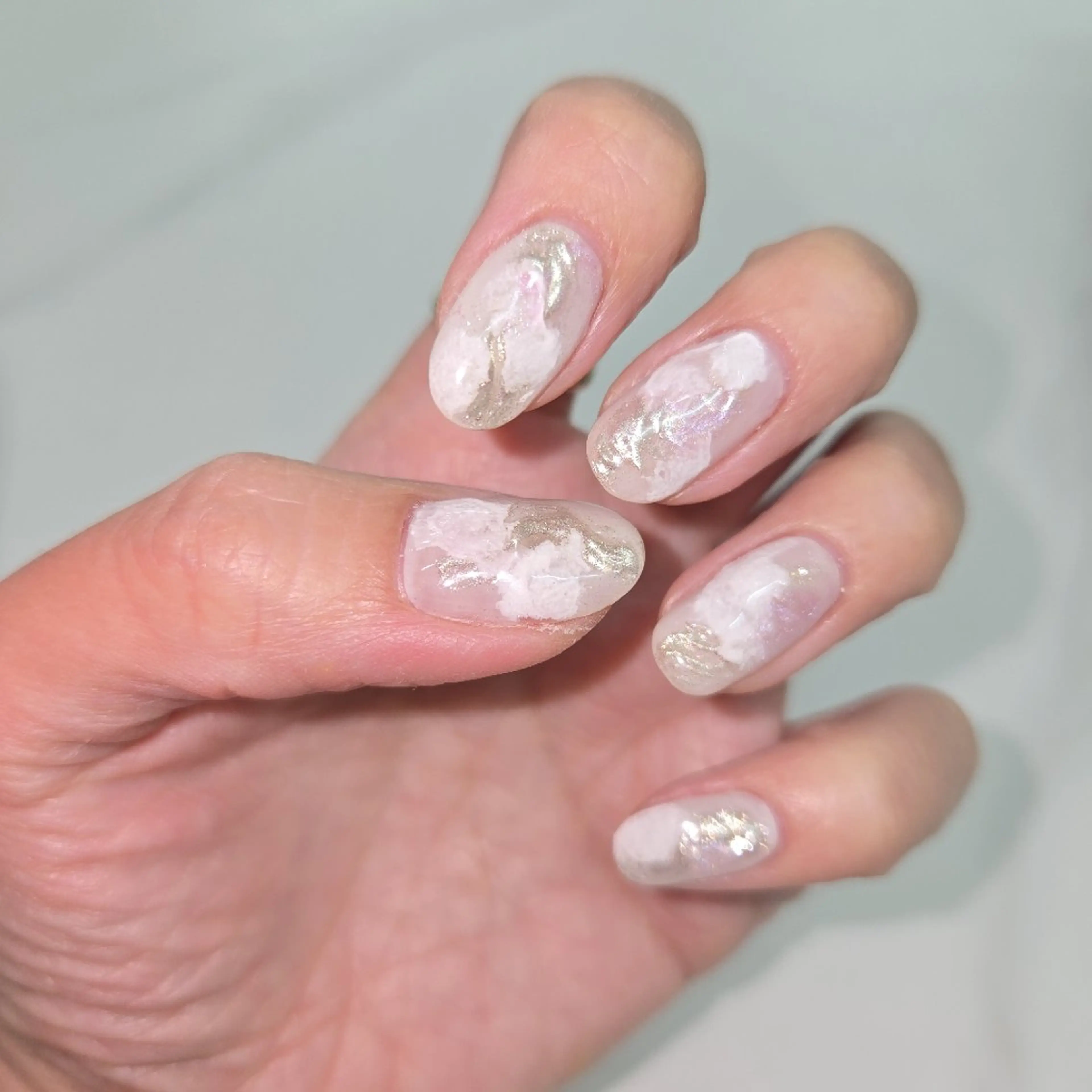 ネイル アートネイル オーロラネイル チークネイル ジェルネイル グラデーション ハンドネイル 河野ちえ (雑誌掲載サロン)のネイルデザイン