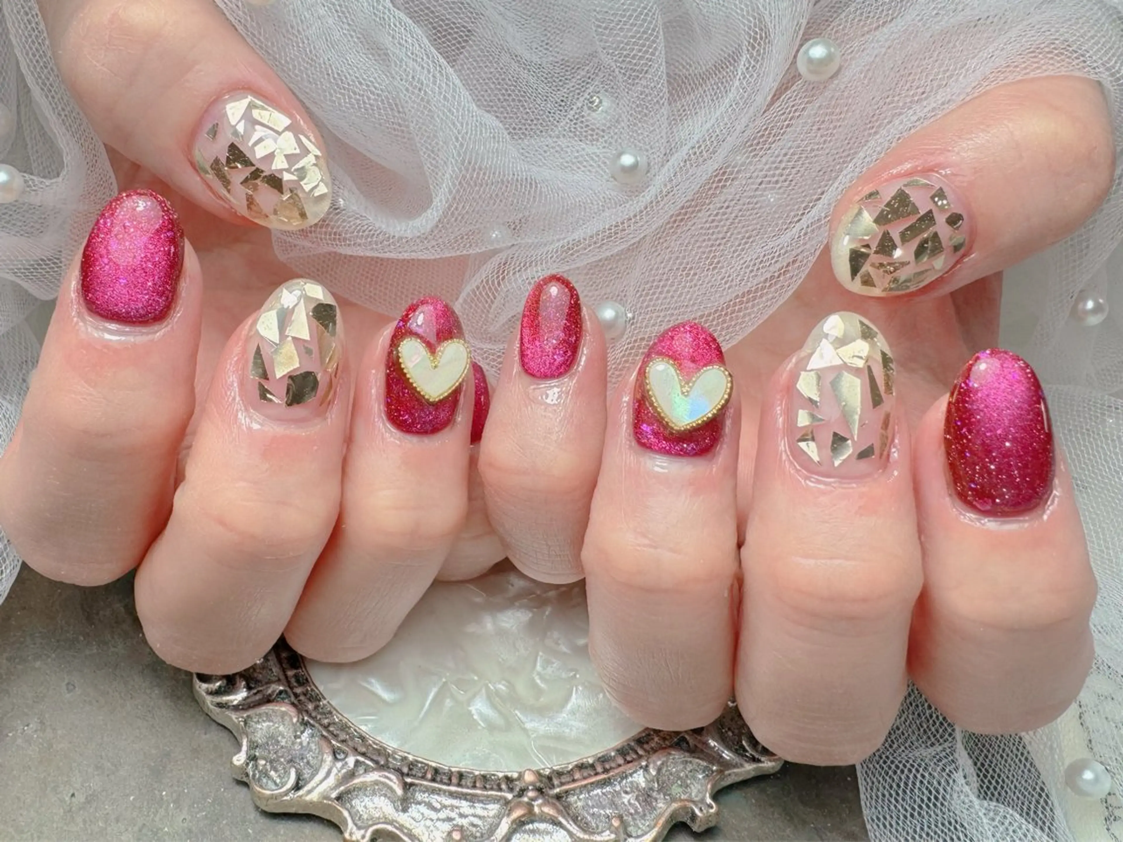 ネイル ハンドネイル マジックミラー所属・マジック ミラーのネイルデザイン