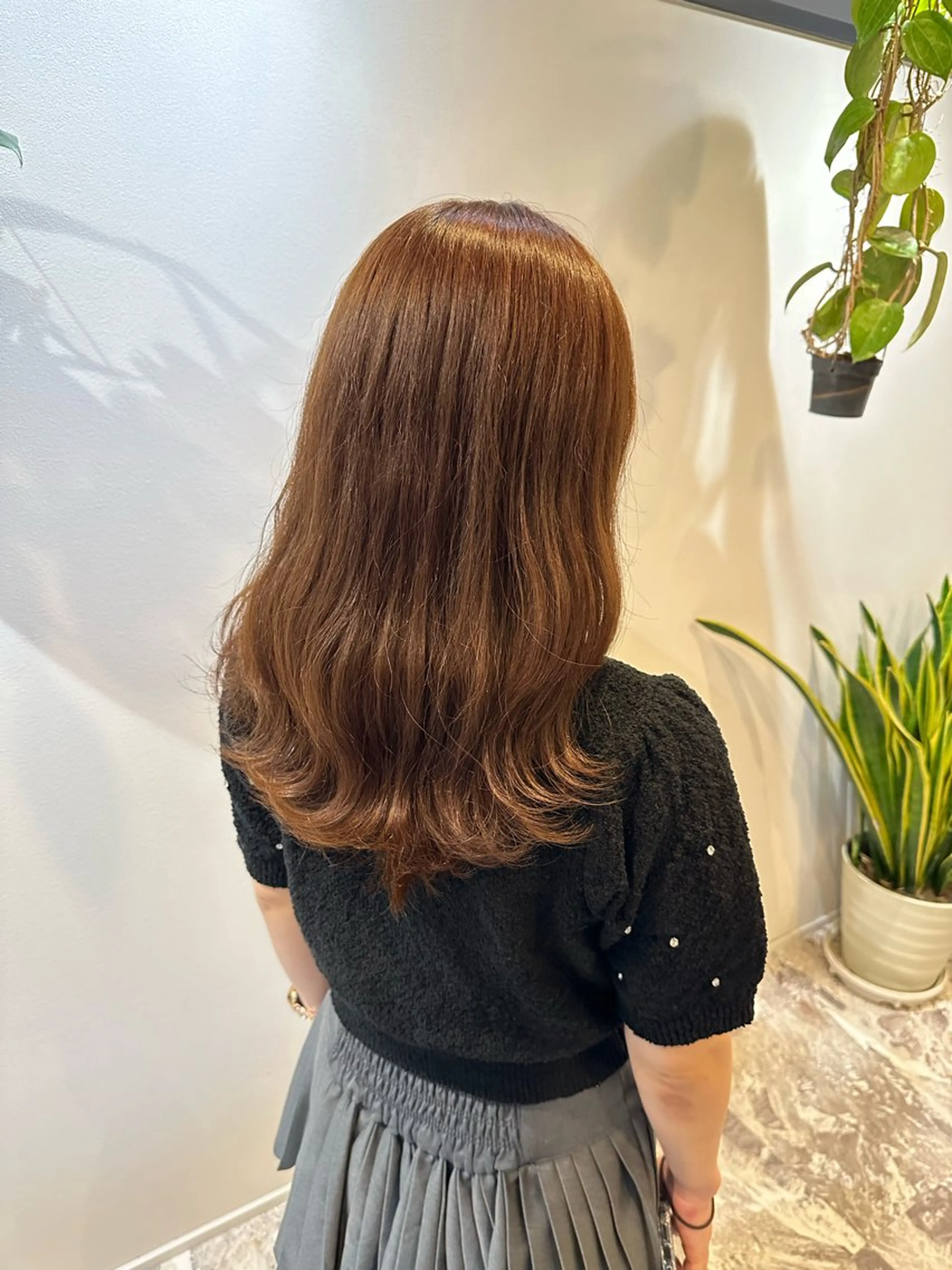 セミロング カラー ブリーチ ブラウンカラー チョコレートブラウン ダブルカラー ブリーチなしカラー ヘアカラー トリートメント 山下恋佳/矢場町/ ブリーチ/ショートのヘアスタイル