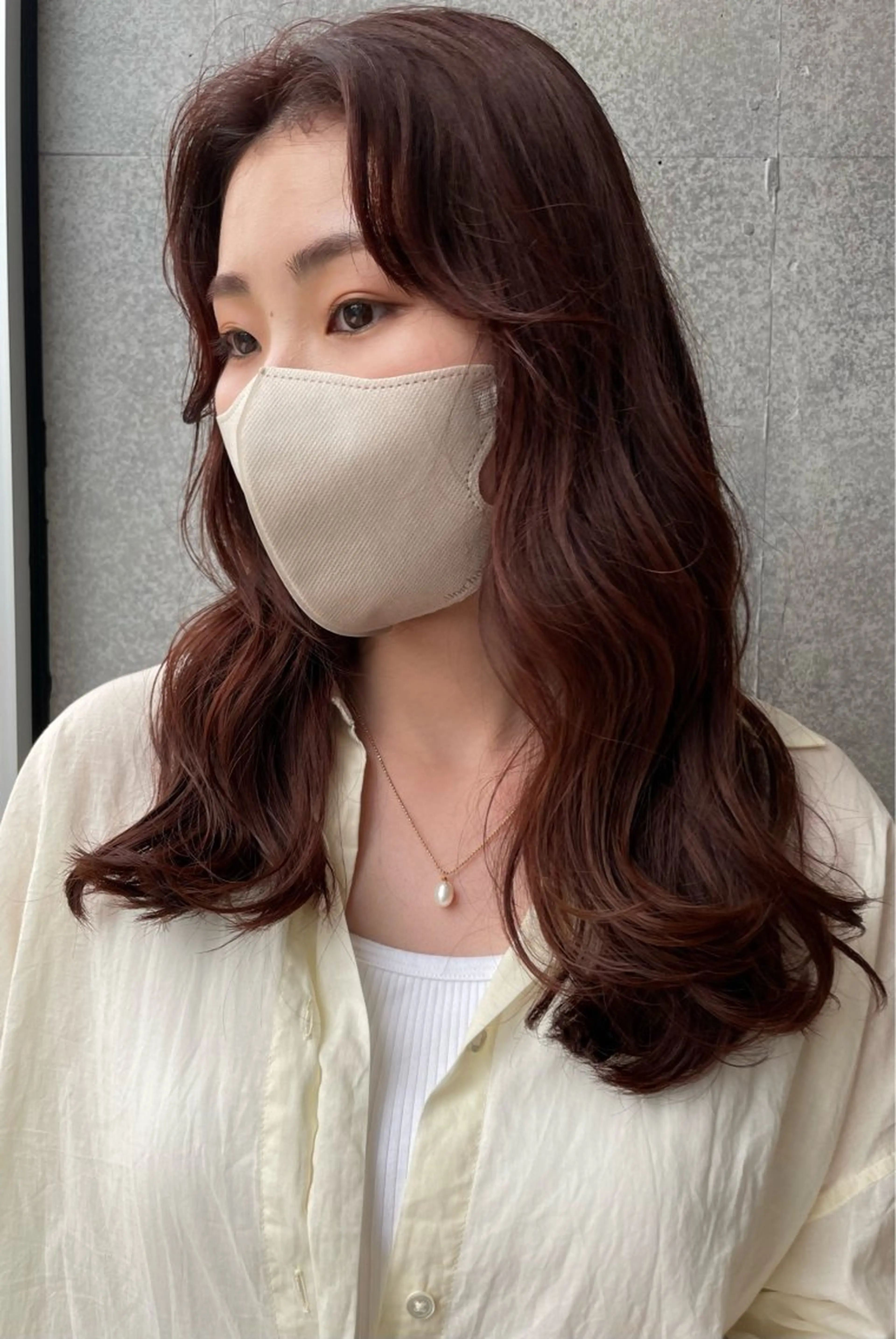 ロング カラー ボルドーカラー ブラウンカラー ケア特化/ オーダー メイド髪質改善｜大橋のヘアスタイル