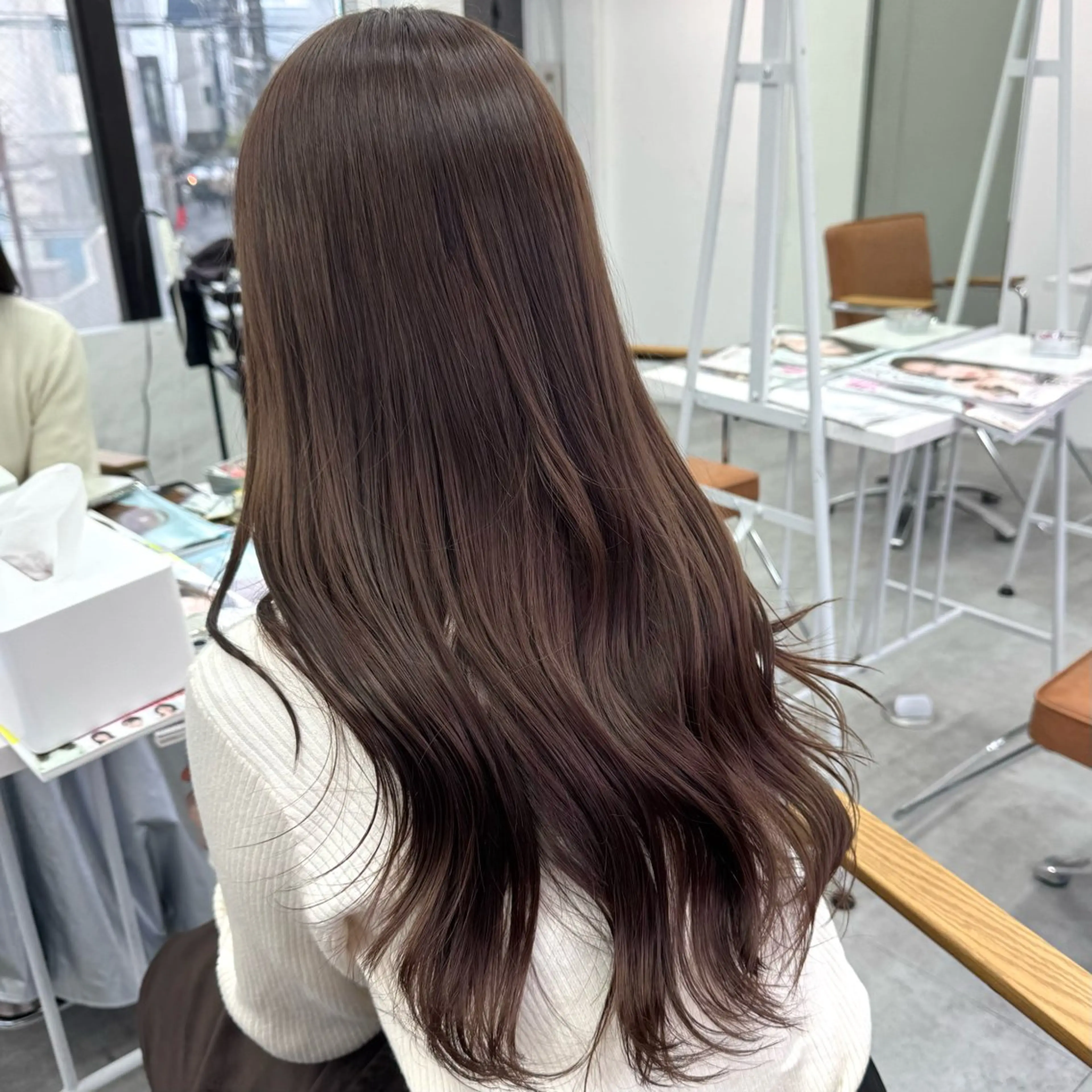 ロング カラー ヘアアレンジ ブリーチなしカラー /新百合ヶ丘/安形翔のヘアスタイル