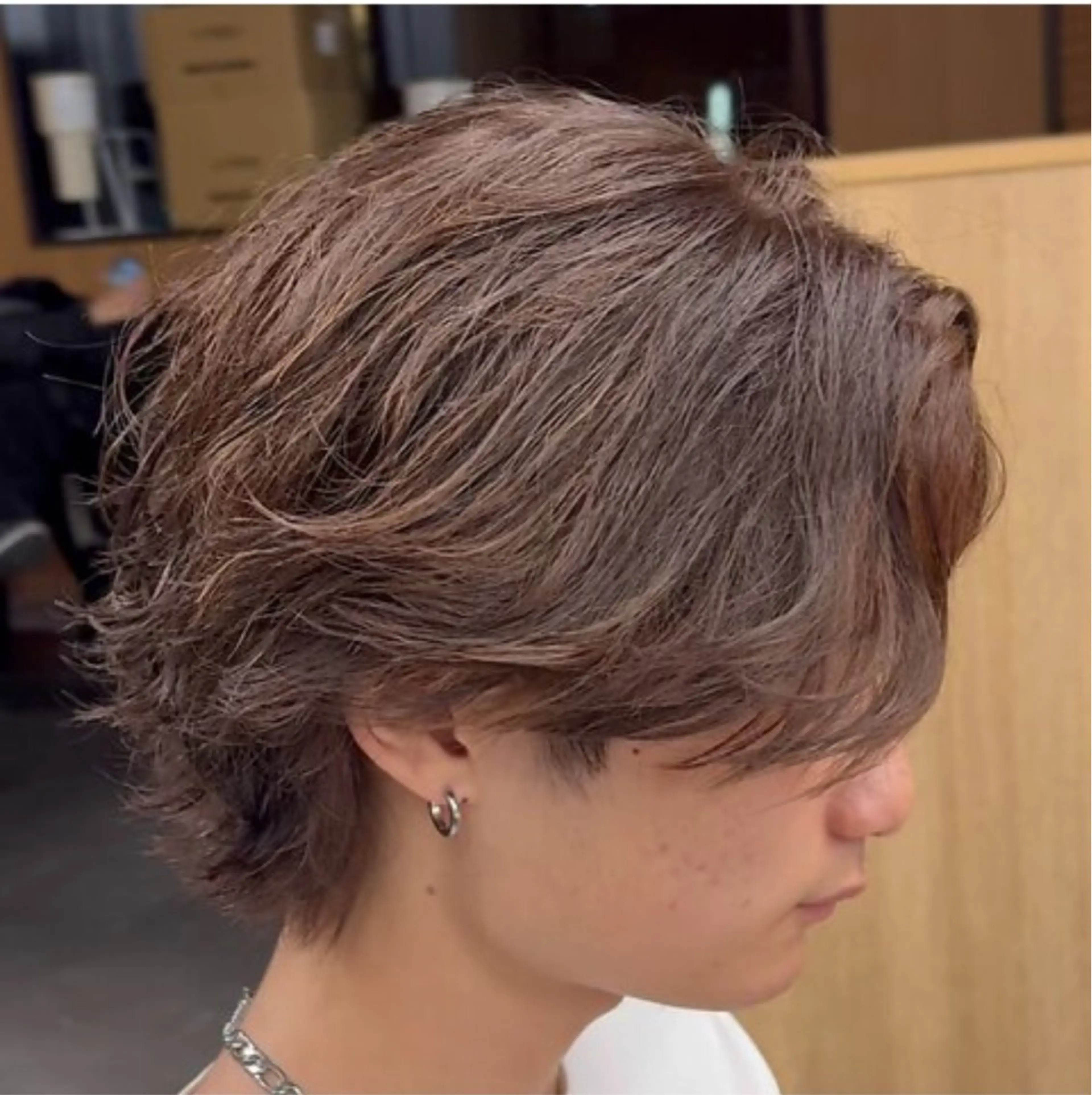 メンズ似合わせカット+ワンカラーの写真