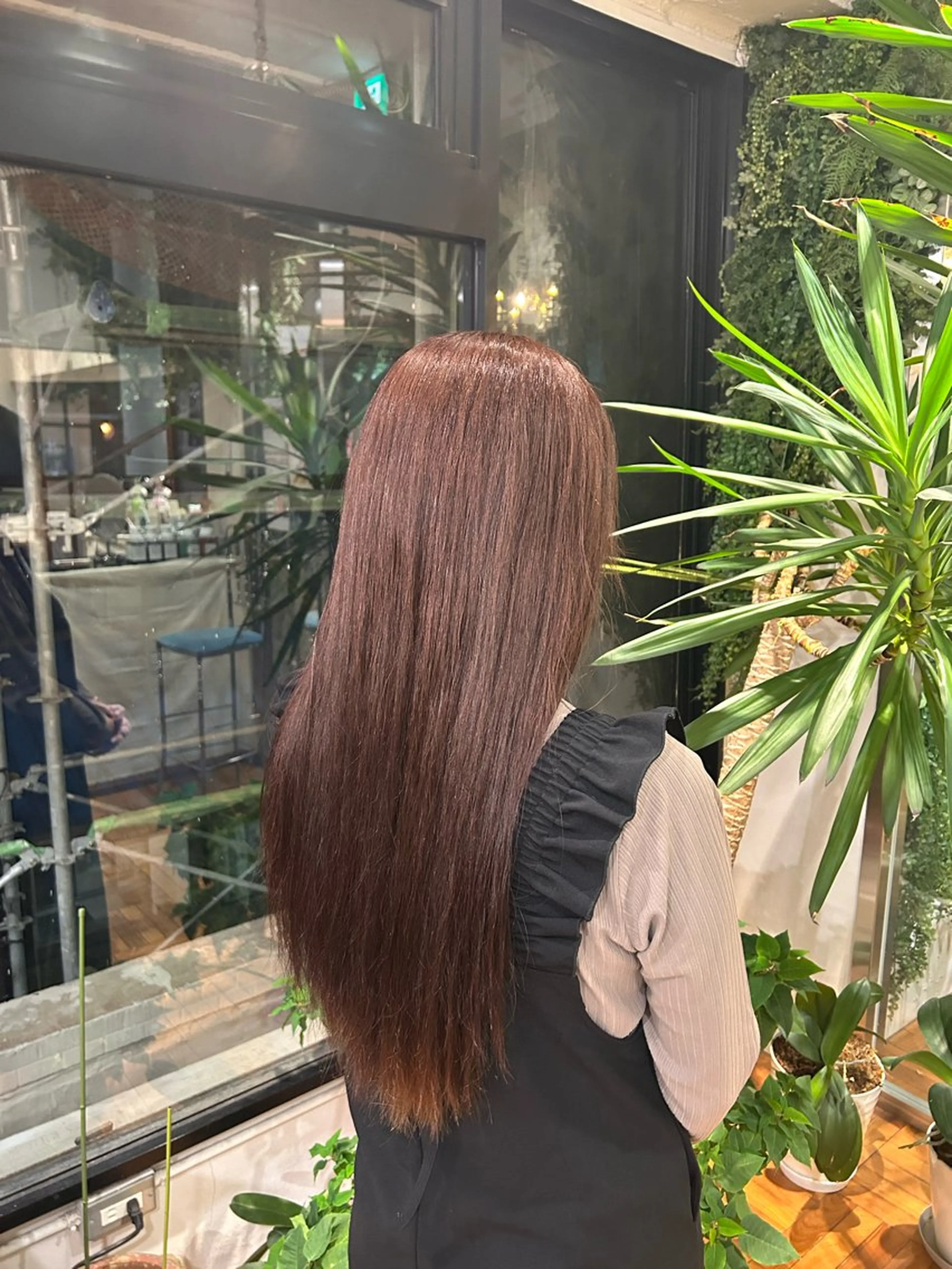 ロング トリートメント ヘアカラー トリートメント ヘッドスパ 高野 志穏のヘアスタイル