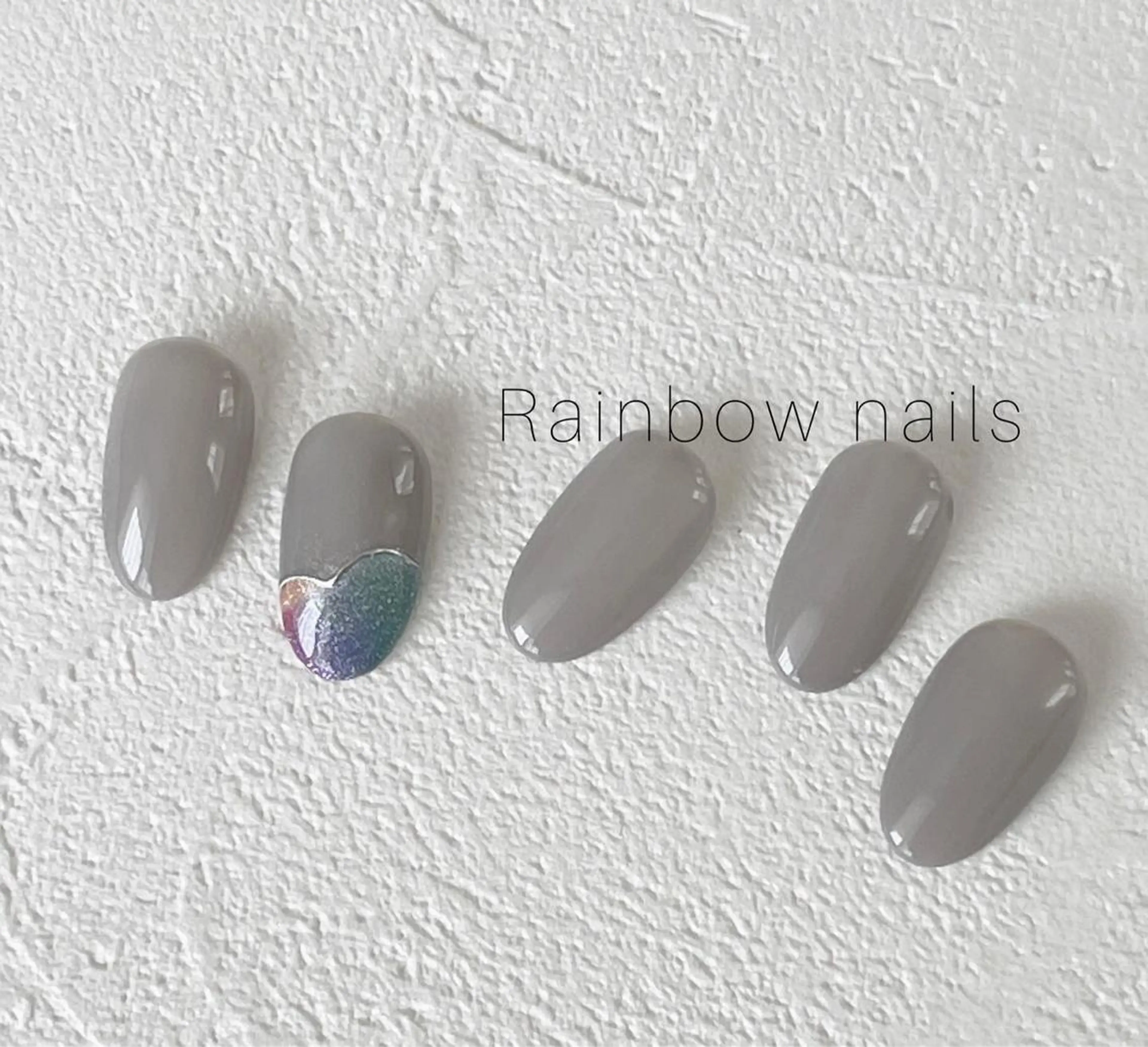 ネイル グラデーション マグネットネイル Rainbow nailsくろちゃんのネイルデザイン