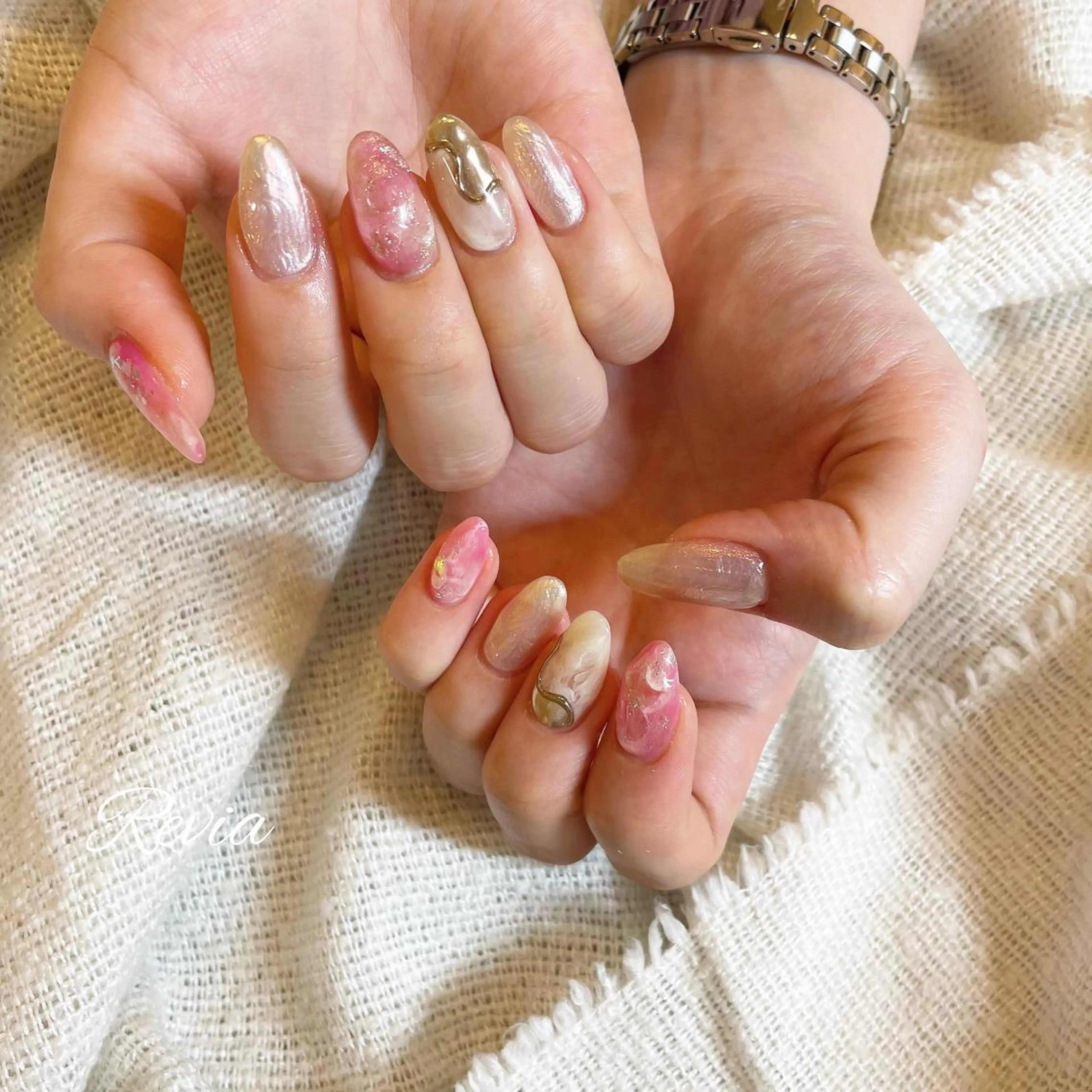 ネイル revia所属・ERI Nailistのネイルデザイン