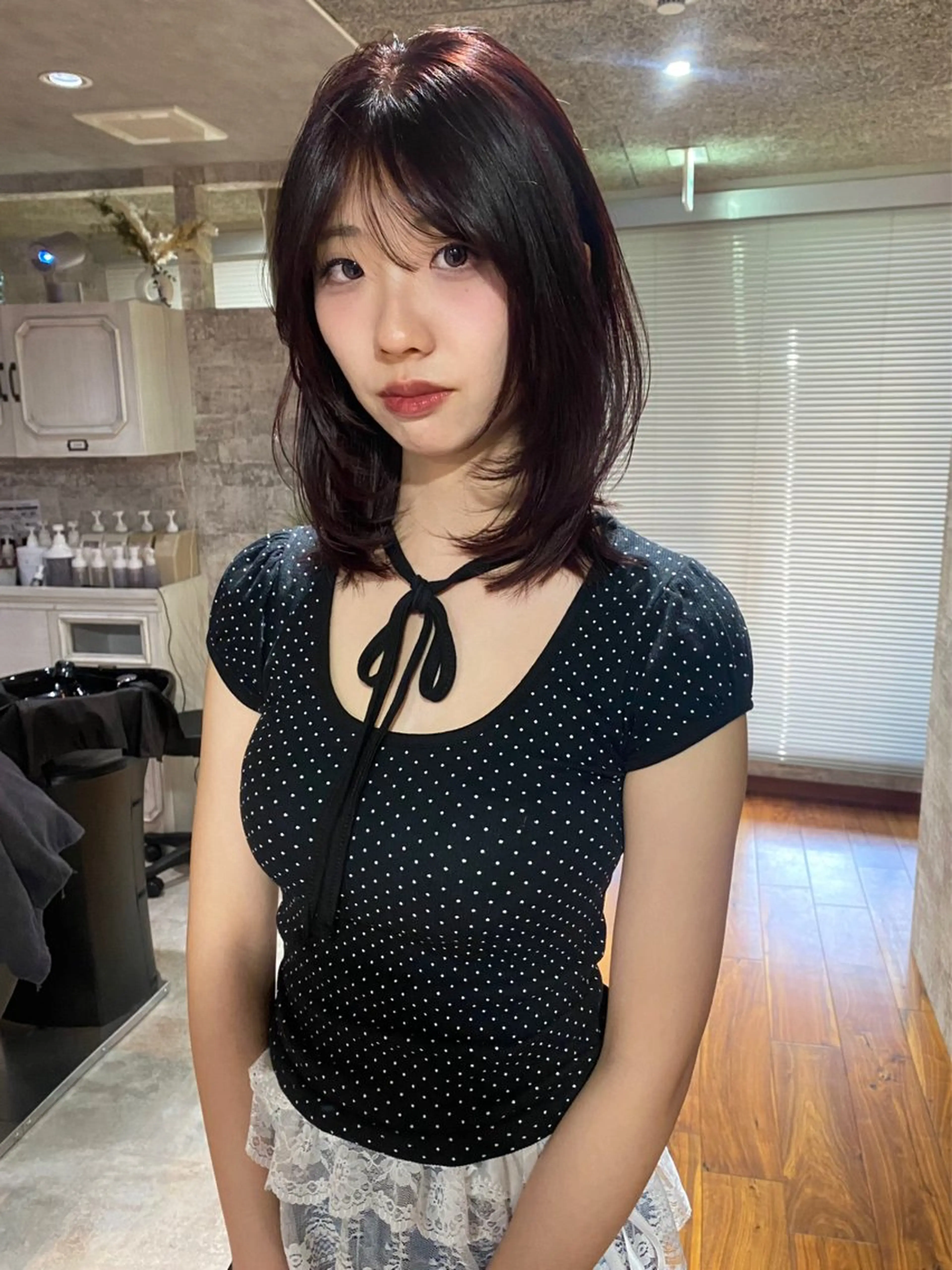 ミディアム カラー カット ヘアカラー トリートメント mai / linoah˚✧のヘアスタイル