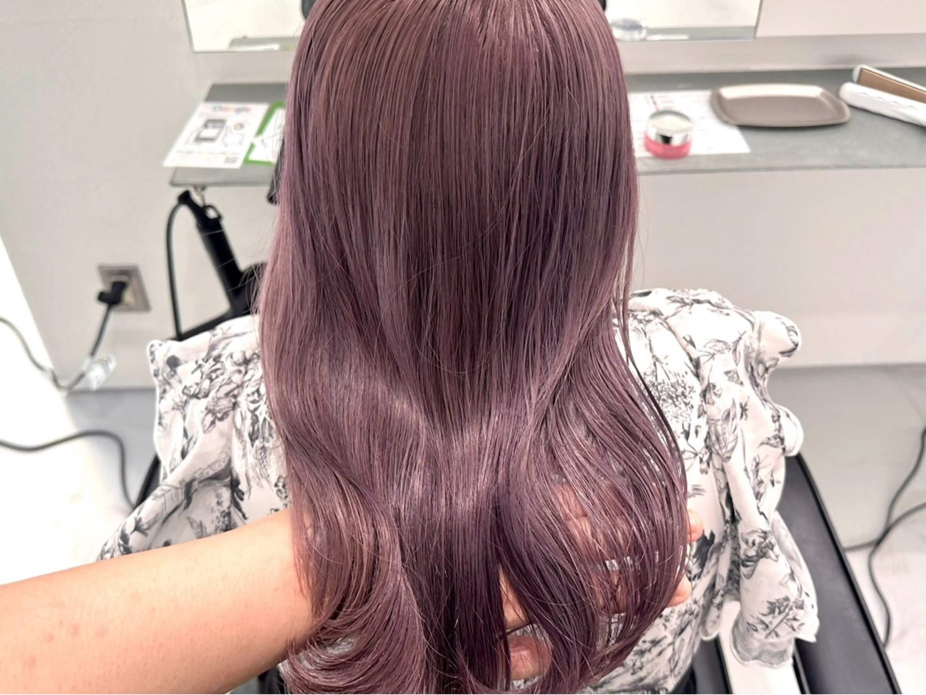 セミロング カラー ピンクベージュ/新潟 万代/高橋桃葉🍑のヘアスタイル