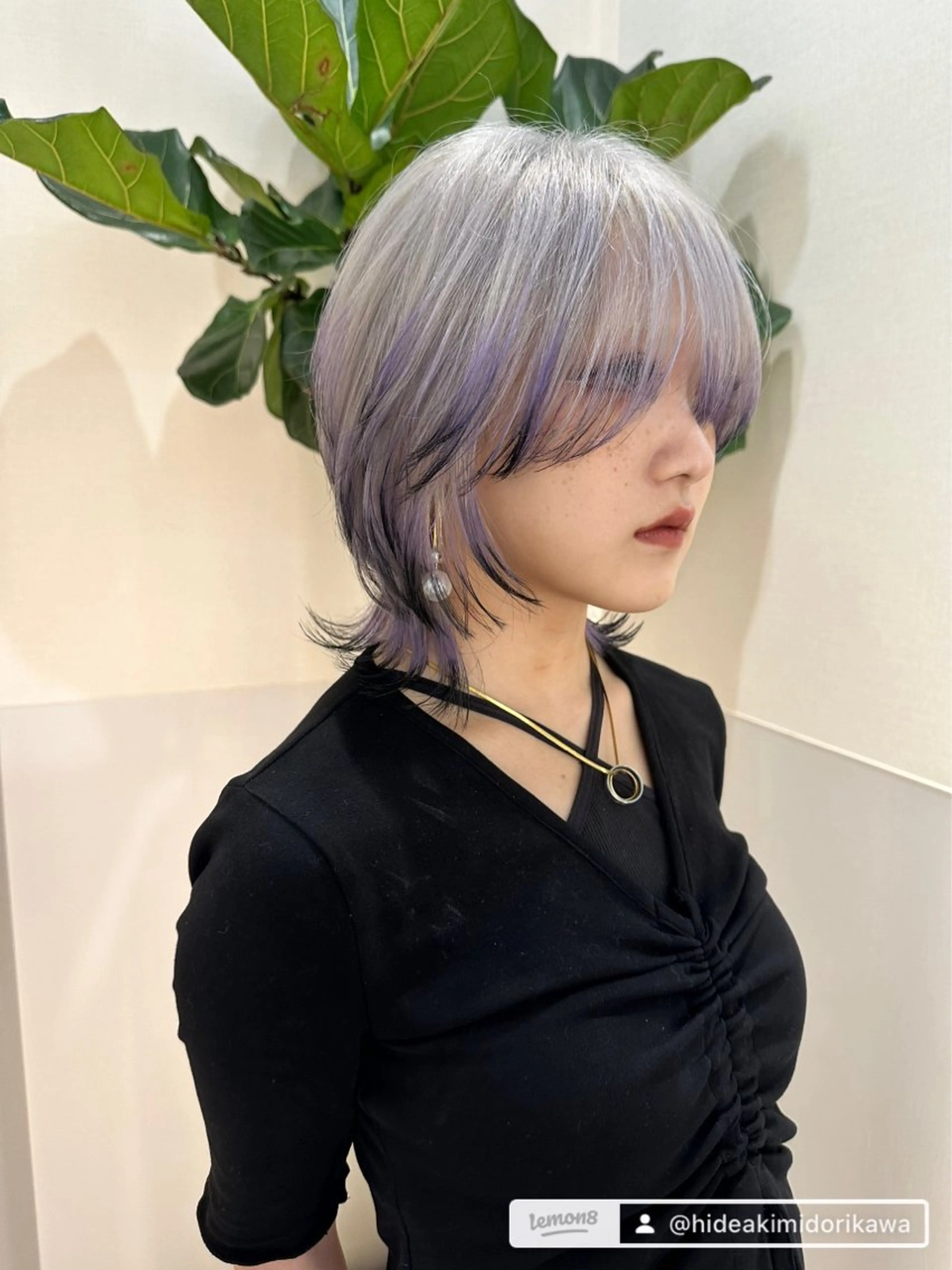 ミディアム カラー デザインカラー 🦋レイヤーカット ミドリカワ🦋のヘアスタイル