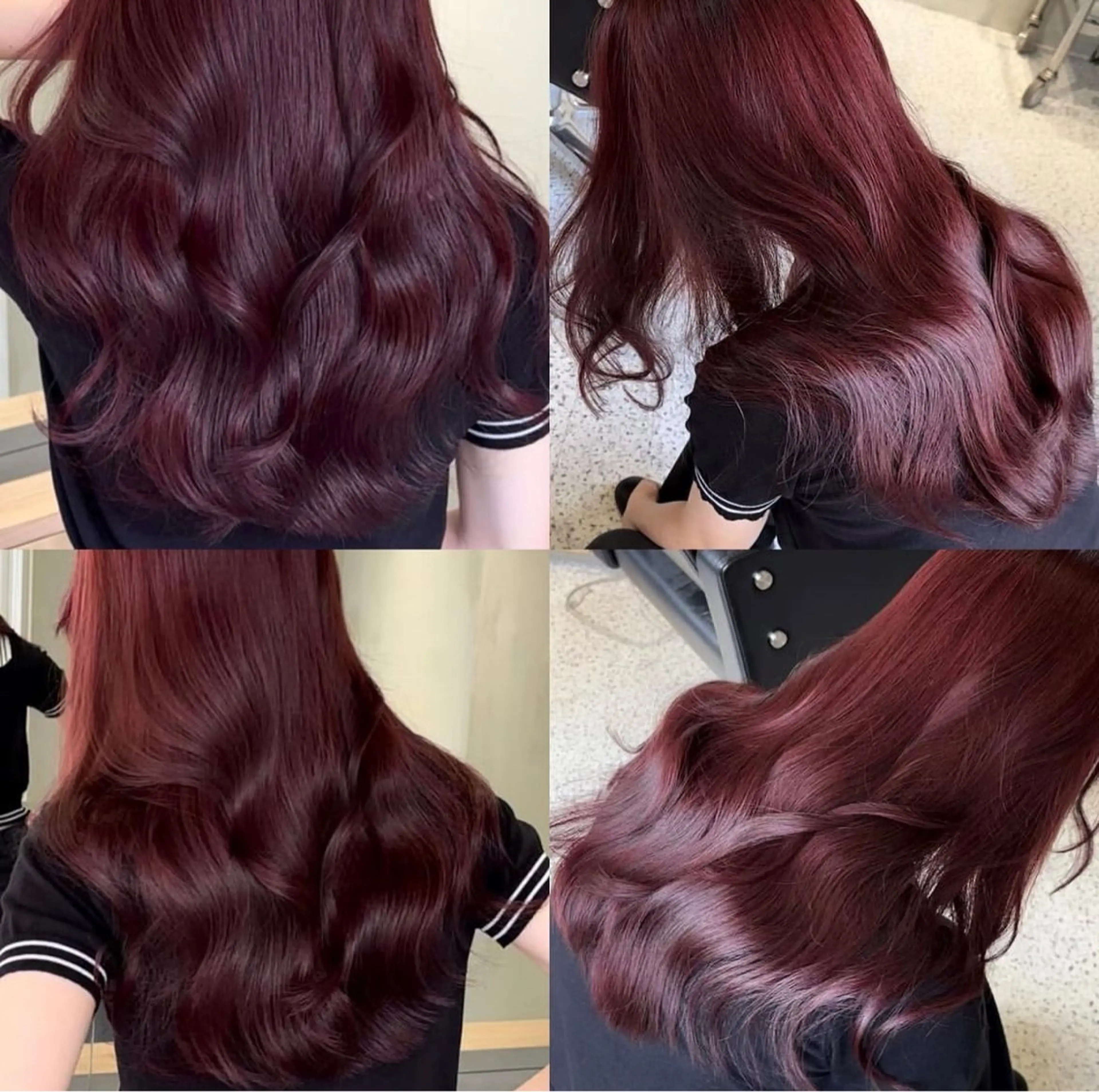 カラー 黒髪 ピンクカラー ナチュラルウルフ 九嶋優斗のヘアスタイル