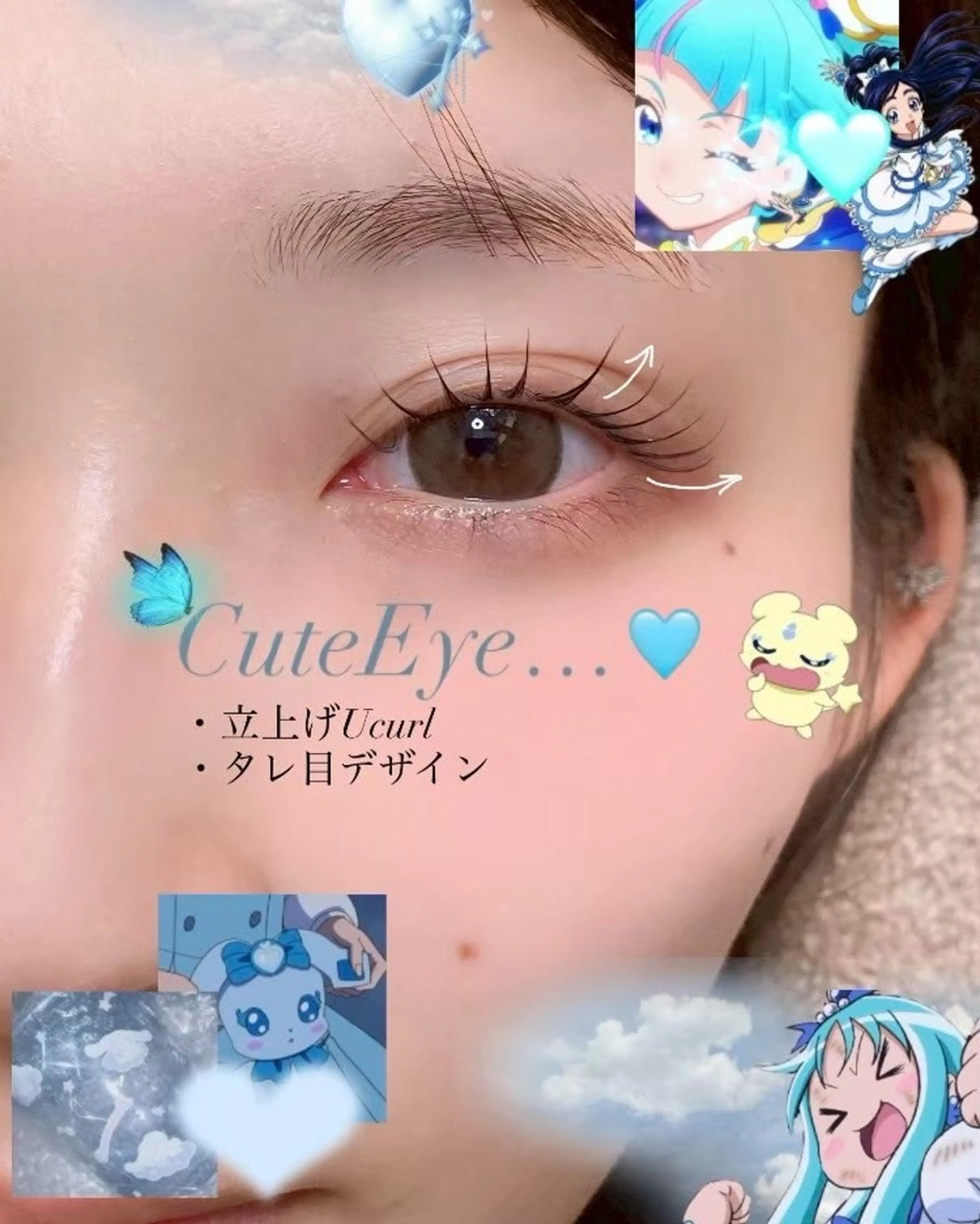 マツエク・マツパ 一重×まつ毛パーマ Terrace +のマツエク・マツパデザイン