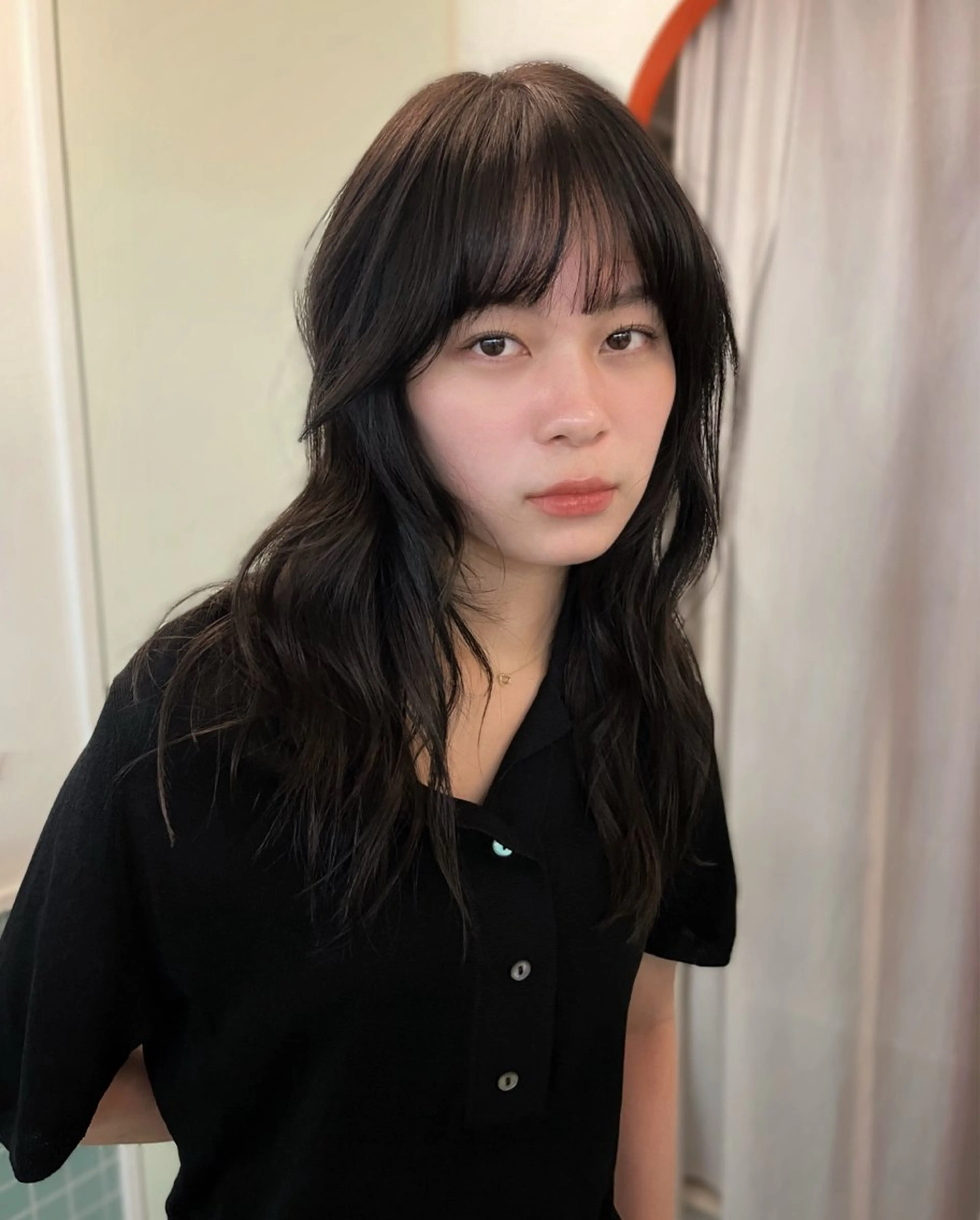 ロング カット ヘアカラー レイヤー/ケアパーマ /ニュアンス/モードのヘアスタイル