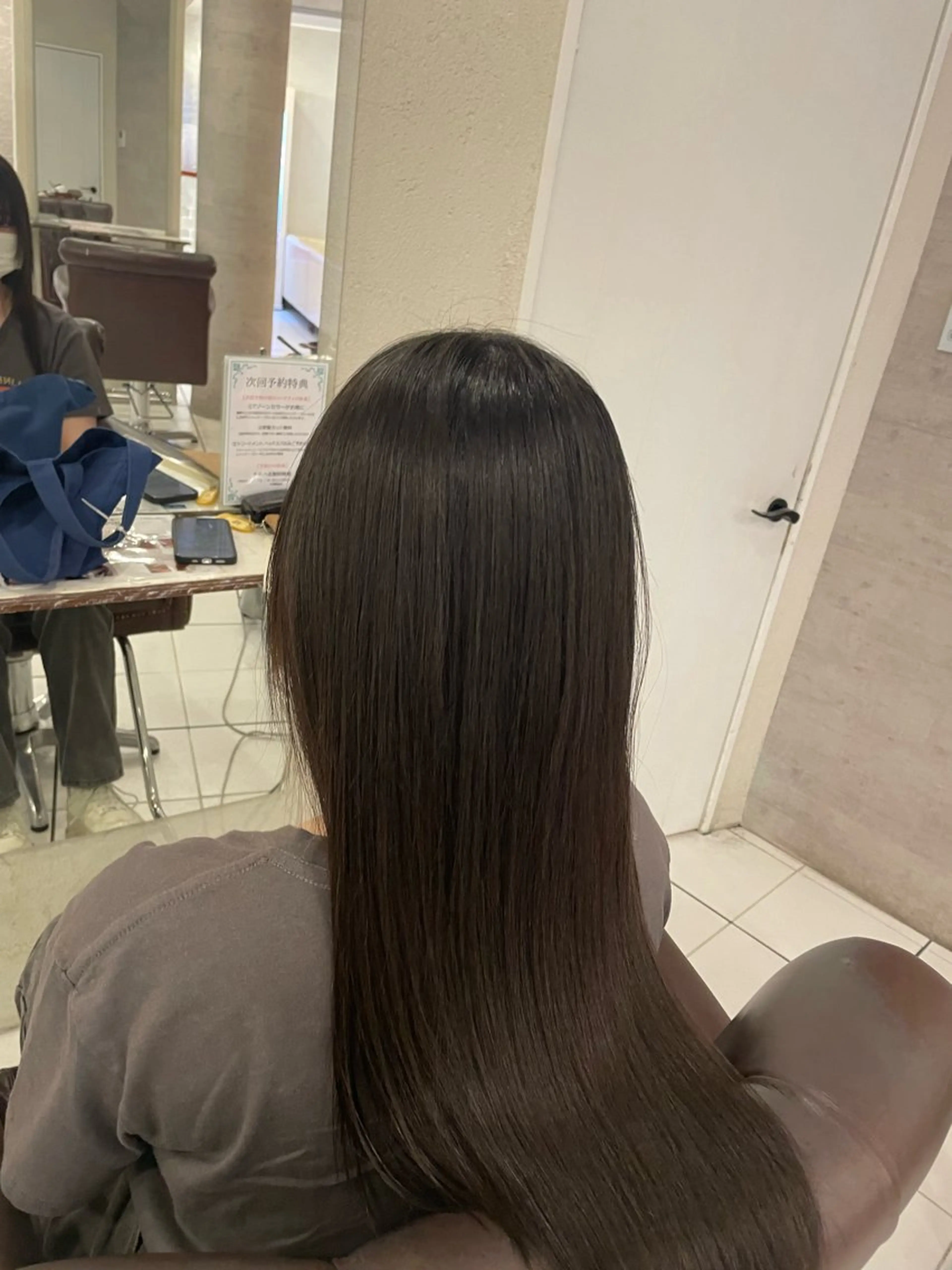 ロング 縮毛矯正 郡山駅前美容師 熊田 歩夢のヘアスタイル